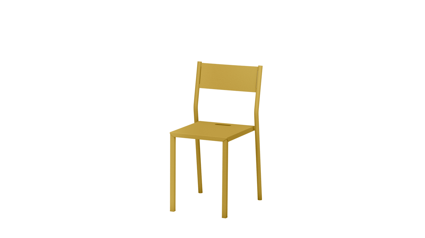 Chaise design en aluminium Take - MATIERE GRISE - La Maison MilanaiseCHAISETAKE - 34Laiton 230