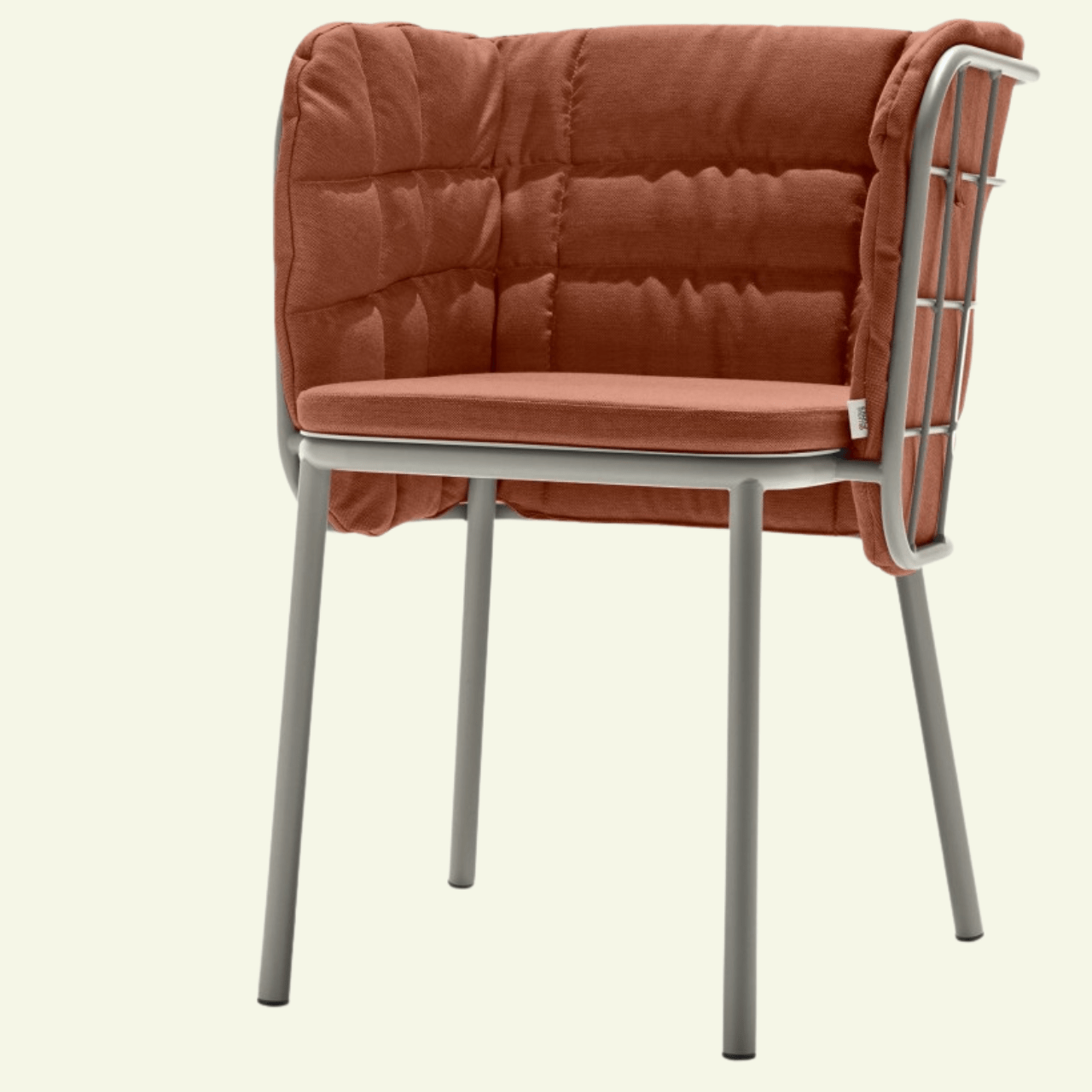 Chaise design en métal Jujube - CHAIRS & MORE - La Maison MilanaiseSableRouge 301