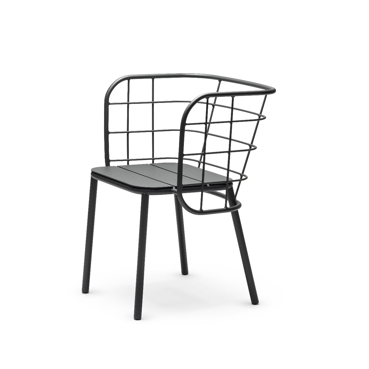 Chaise design en métal Jujube - CHAIRS & MORE - La Maison MilanaiseJUJUBESANSCOUSSINANTHRAAnthraciteSans Tissus