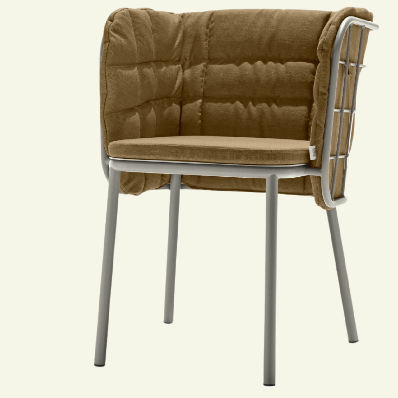 Chaise design en métal Jujube - CHAIRS & MORE - La Maison MilanaiseJUJUBESP - 3SableCamel 401