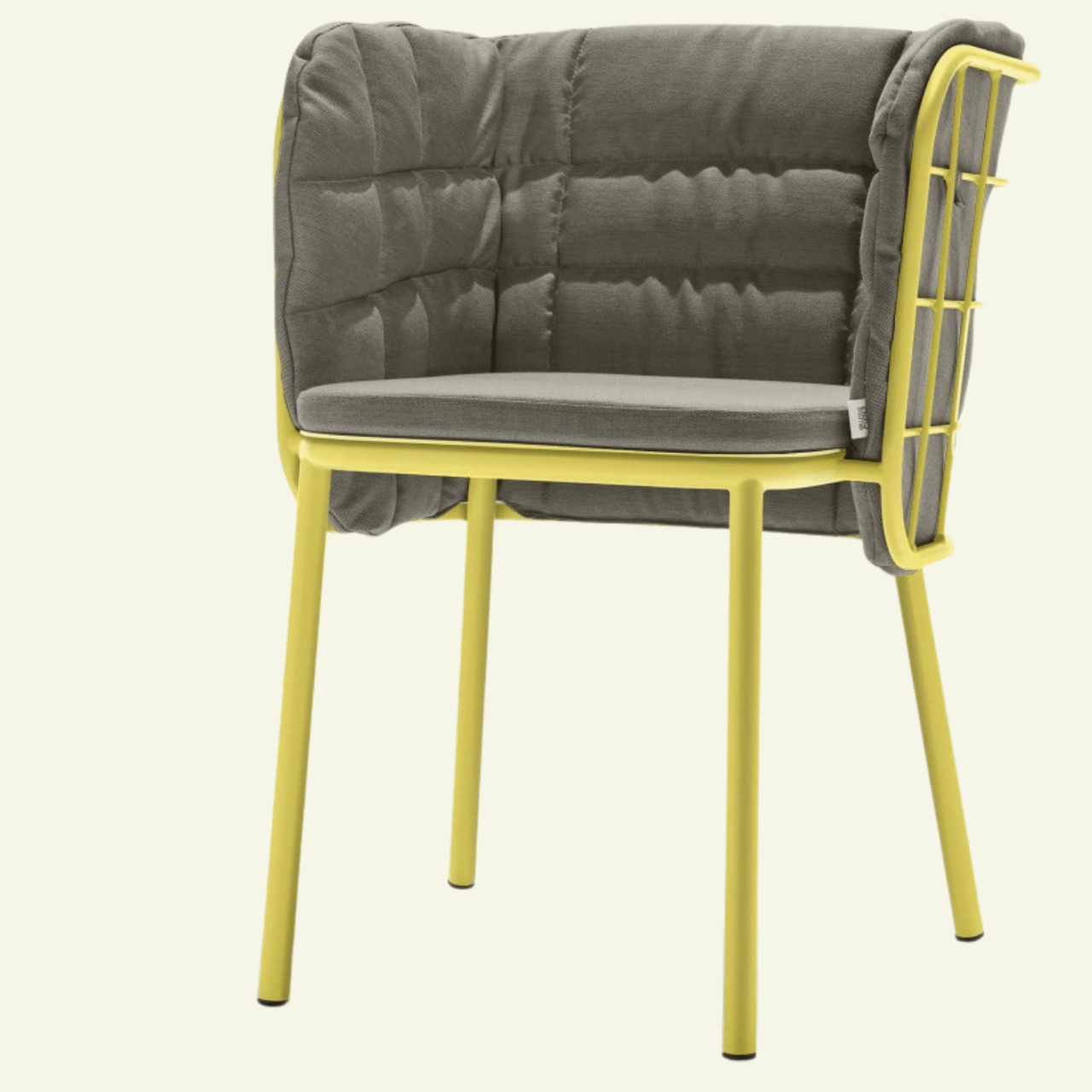 Chaise design en métal Jujube - CHAIRS & MORE - La Maison MilanaiseJauneGris 600