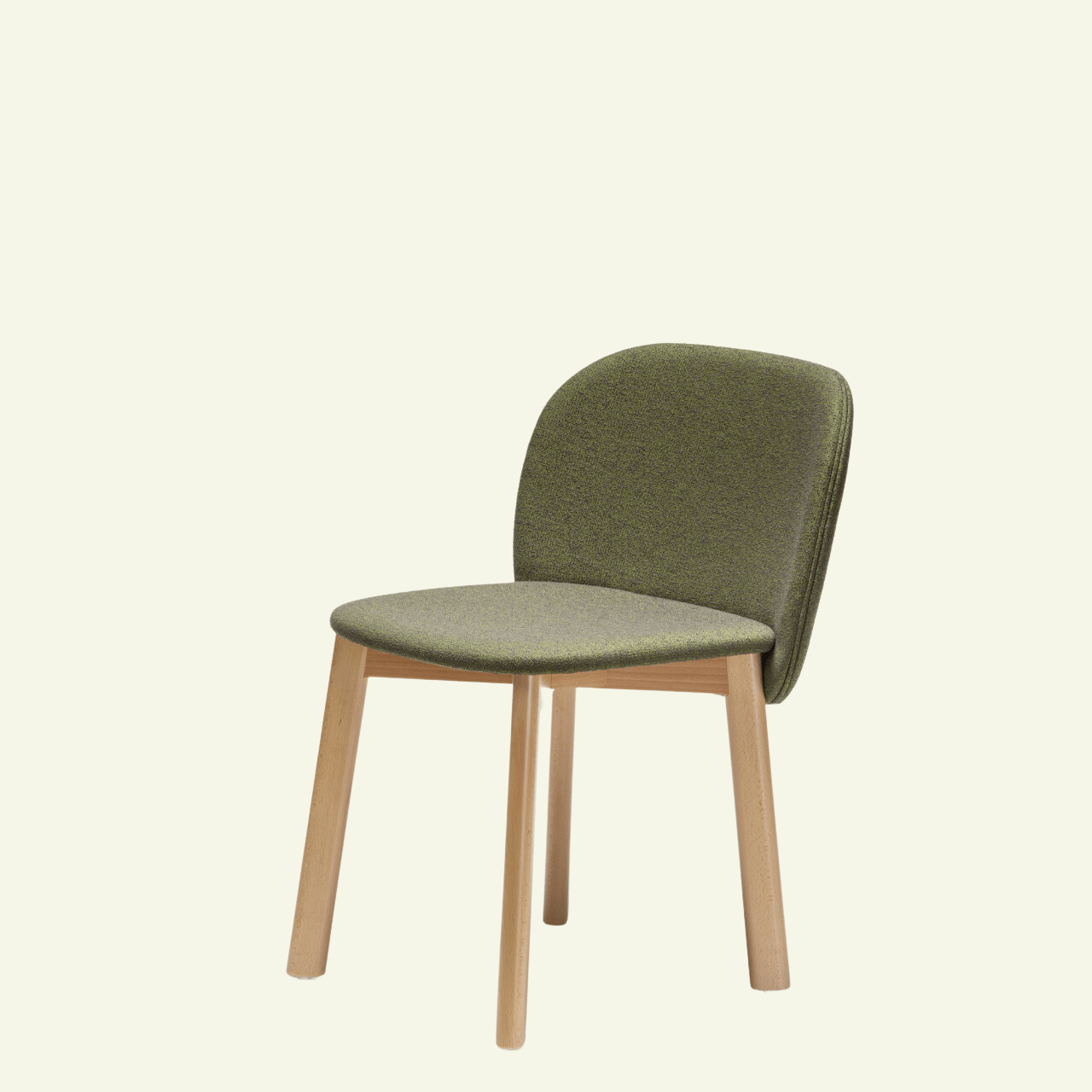 Chaise en bois et tissus vert Chips S - CHAIRS AND MORE - La Maison MilanaisechipsSBOISVERTKAKI