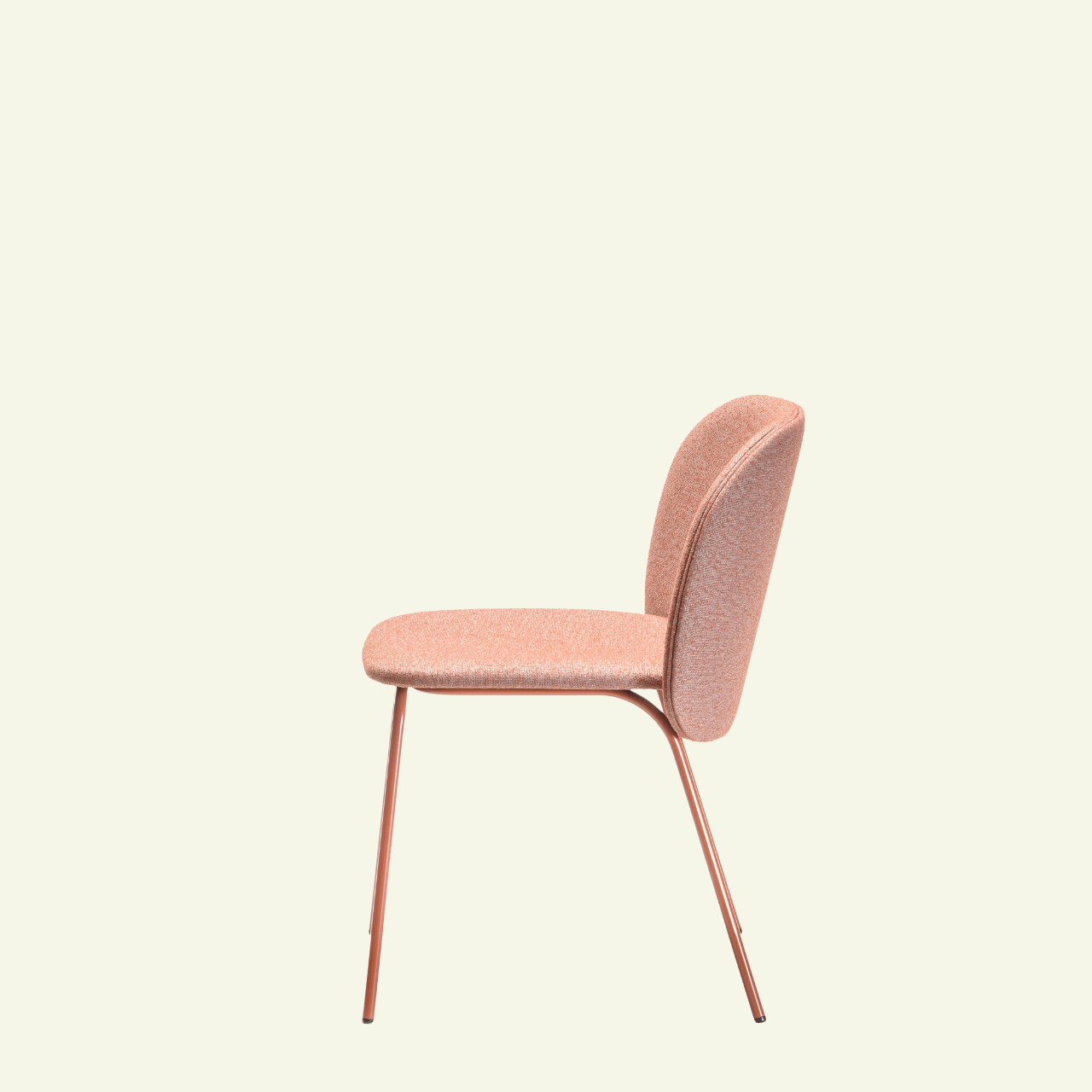 Chaise en tissus et métal terracotta Chips M - CHAIRS AND MORE - La Maison Milanaisechipsmmetalterra - 1