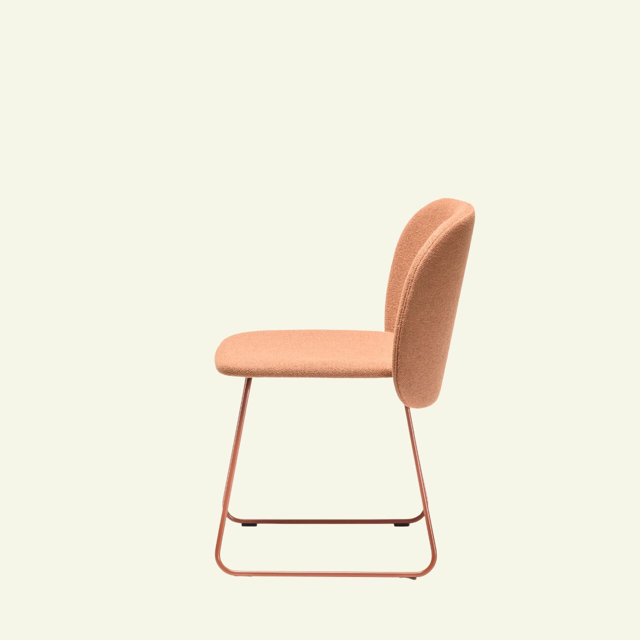 Chaise en tissus et métal terracotta Chips SL - CHAIRS AND MORE - La Maison MilanaisechipsSLmetalterra - 1