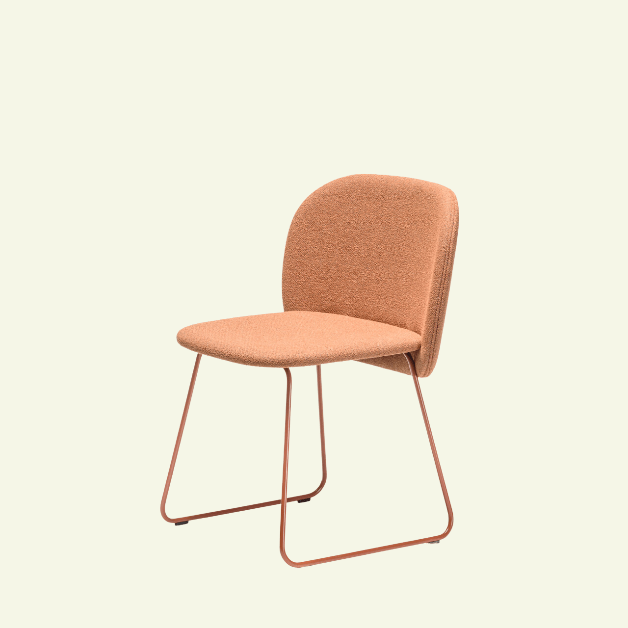 Chaise en tissus et métal terracotta Chips SL - CHAIRS AND MORE - La Maison MilanaisechipsSLmetalterra - 1