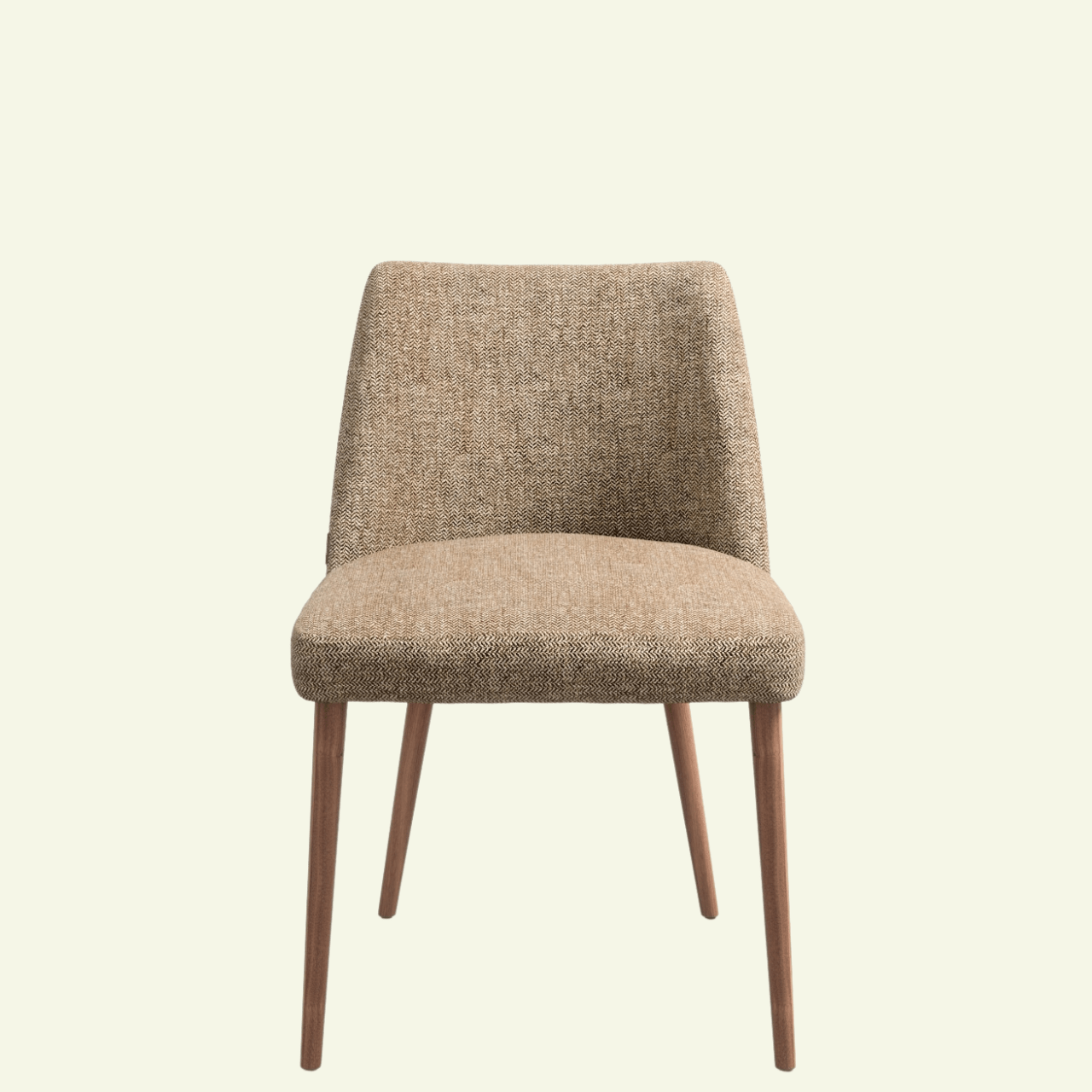 Chaise FENICE Lot de 2 – Élégance graphique et confort sur - mesure - IMPERIAL LINE - La Maison MilanaiseFENICE - 3Nubuck Jaune & Pieds Neve