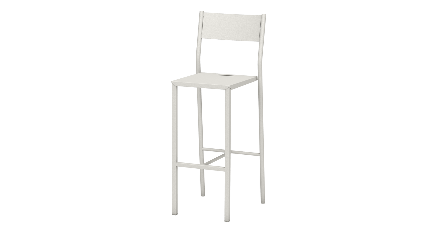 Chaise haute design en aluminium Take - MATIERE GRISE - La Maison MilanaiseCraie 02375cm