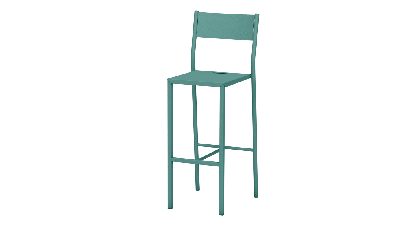 Chaise haute design en aluminium Take - MATIERE GRISE - La Maison MilanaiseCeladon 00675cm