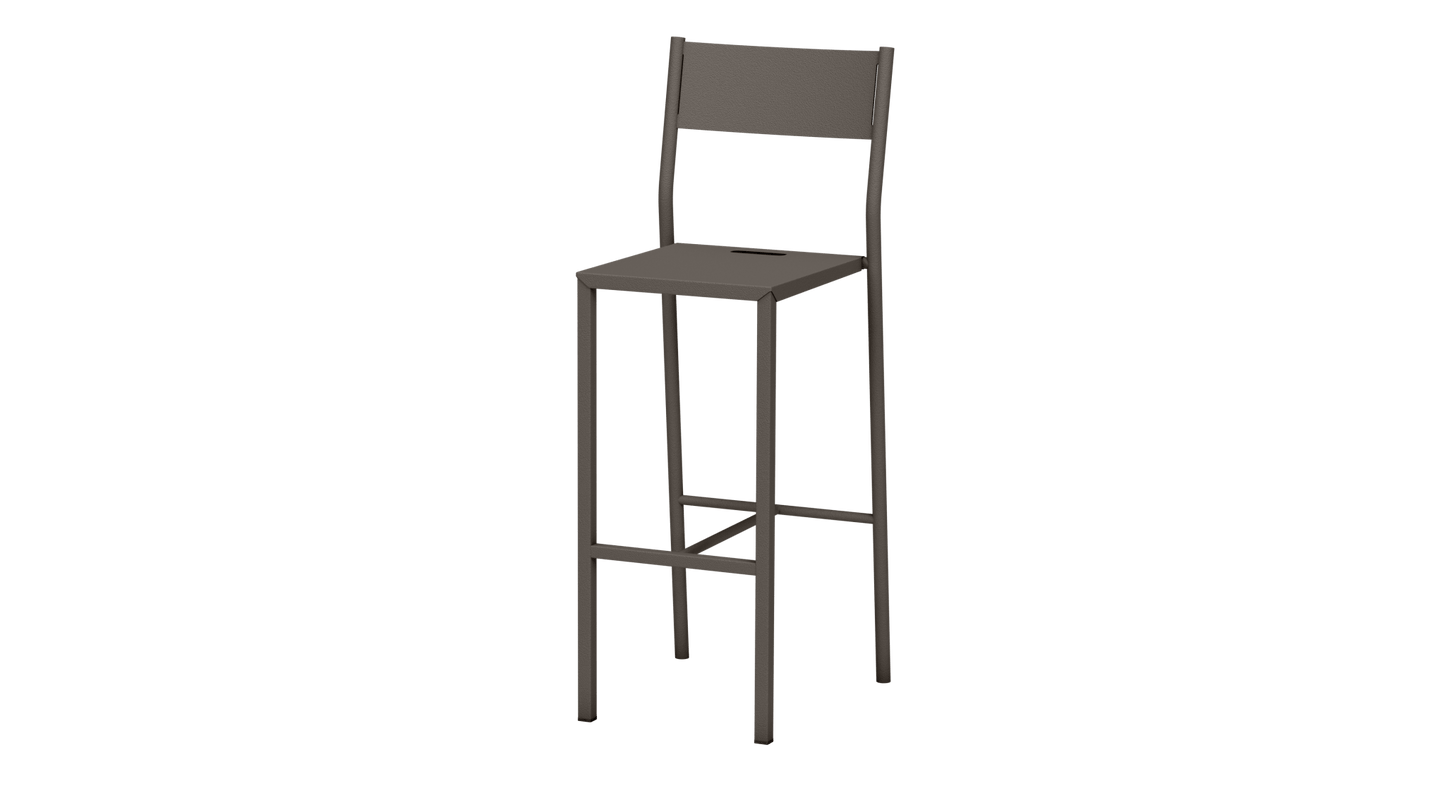 Chaise haute design en aluminium Take - MATIERE GRISE - La Maison MilanaiseTaupe 19275cm