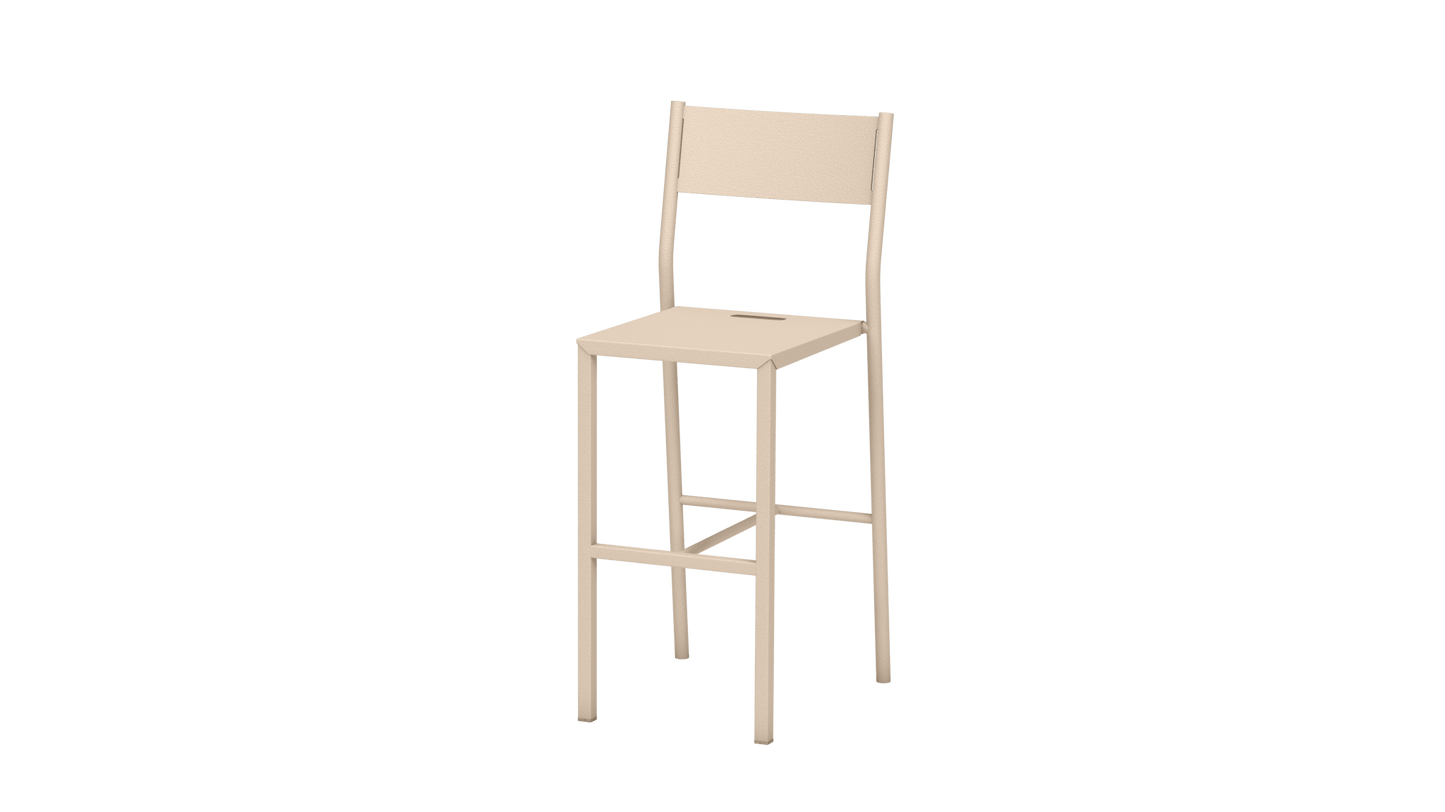 Chaise haute design en aluminium Take - MATIERE GRISE - La Maison MilanaiseCHAISETAKE - 1Eggshell 16165cm