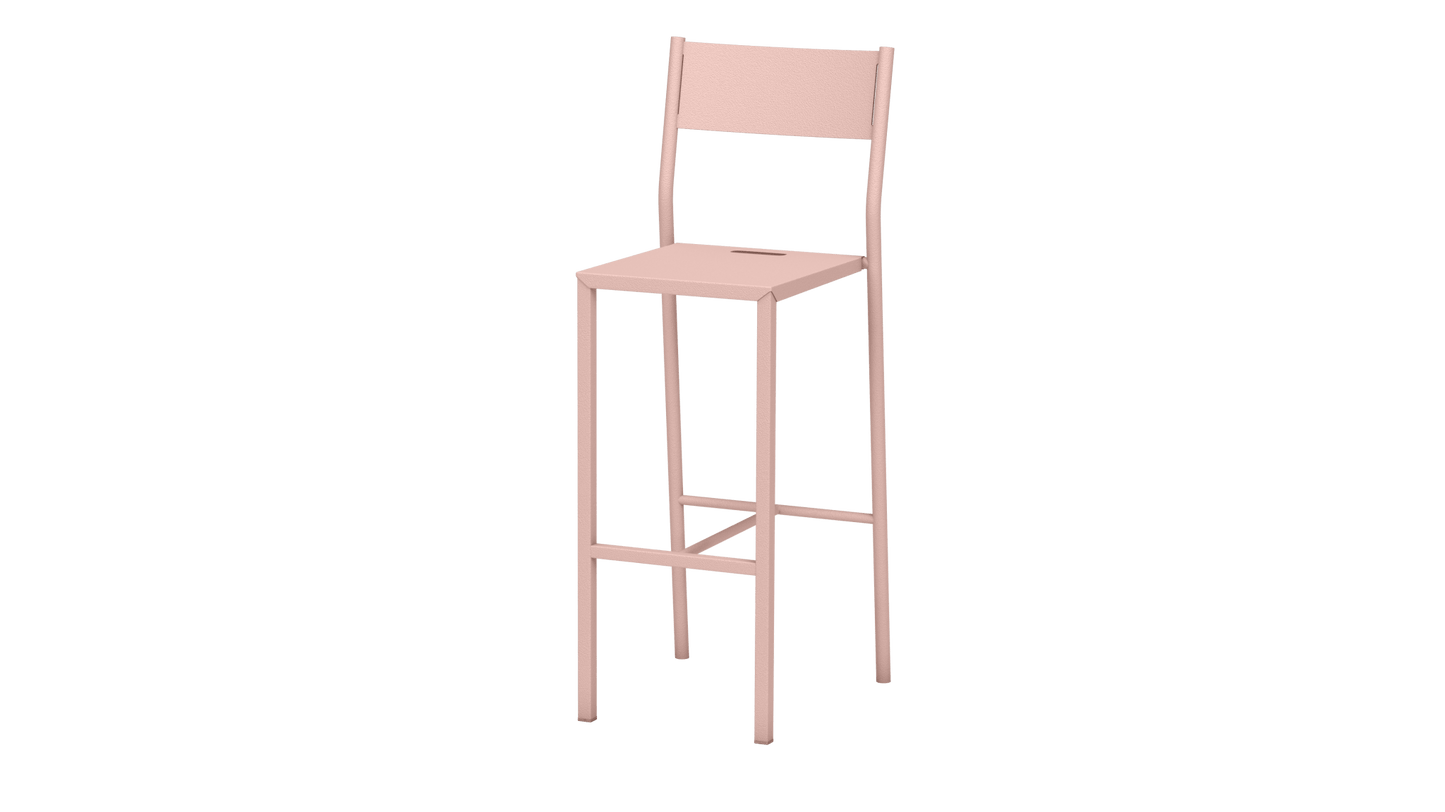 Chaise haute design en aluminium Take - MATIERE GRISE - La Maison MilanaiseBaby pink 16275cm