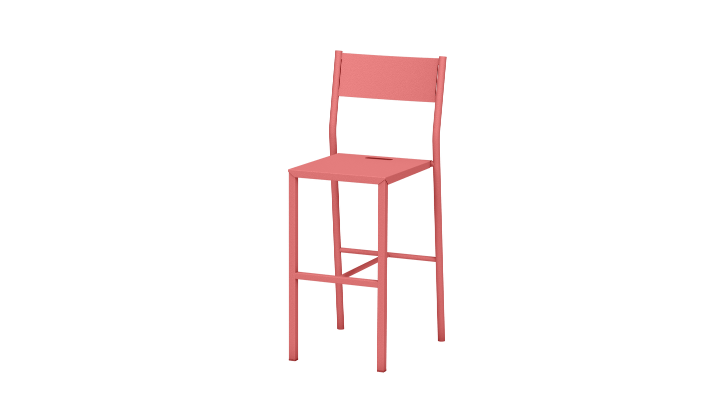 Chaise haute design en aluminium Take - MATIERE GRISE - La Maison MilanaiseCHAISETAKE - 15Pink Lady 16365cm