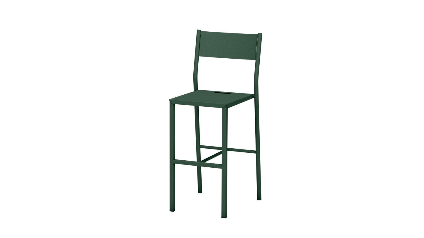 Chaise haute design en aluminium Take - MATIERE GRISE - La Maison MilanaiseCHAISETAKE - 9Olive 12165cm