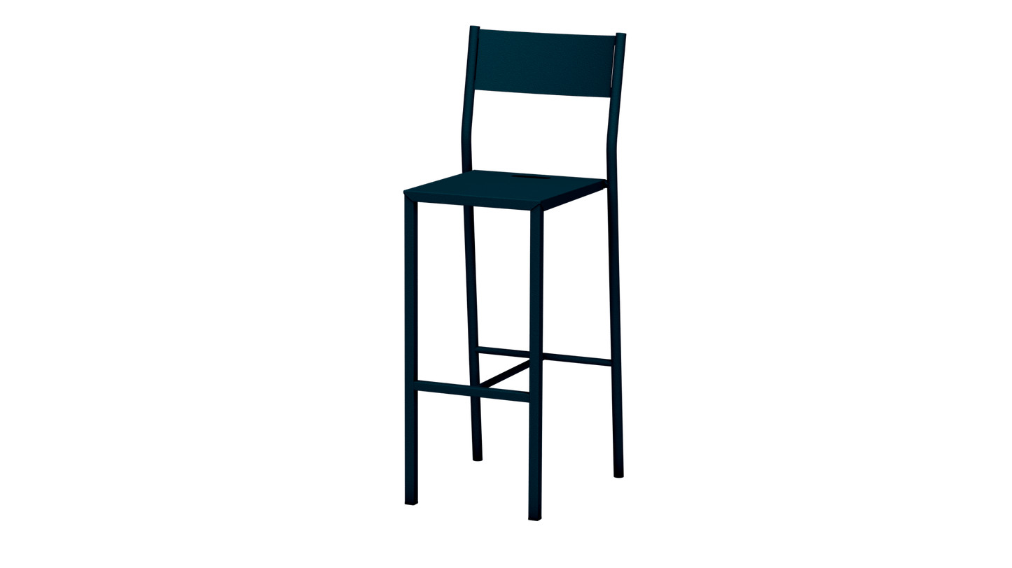 Chaise haute design en aluminium Take - MATIERE GRISE - La Maison MilanaiseCanard 11575cm
