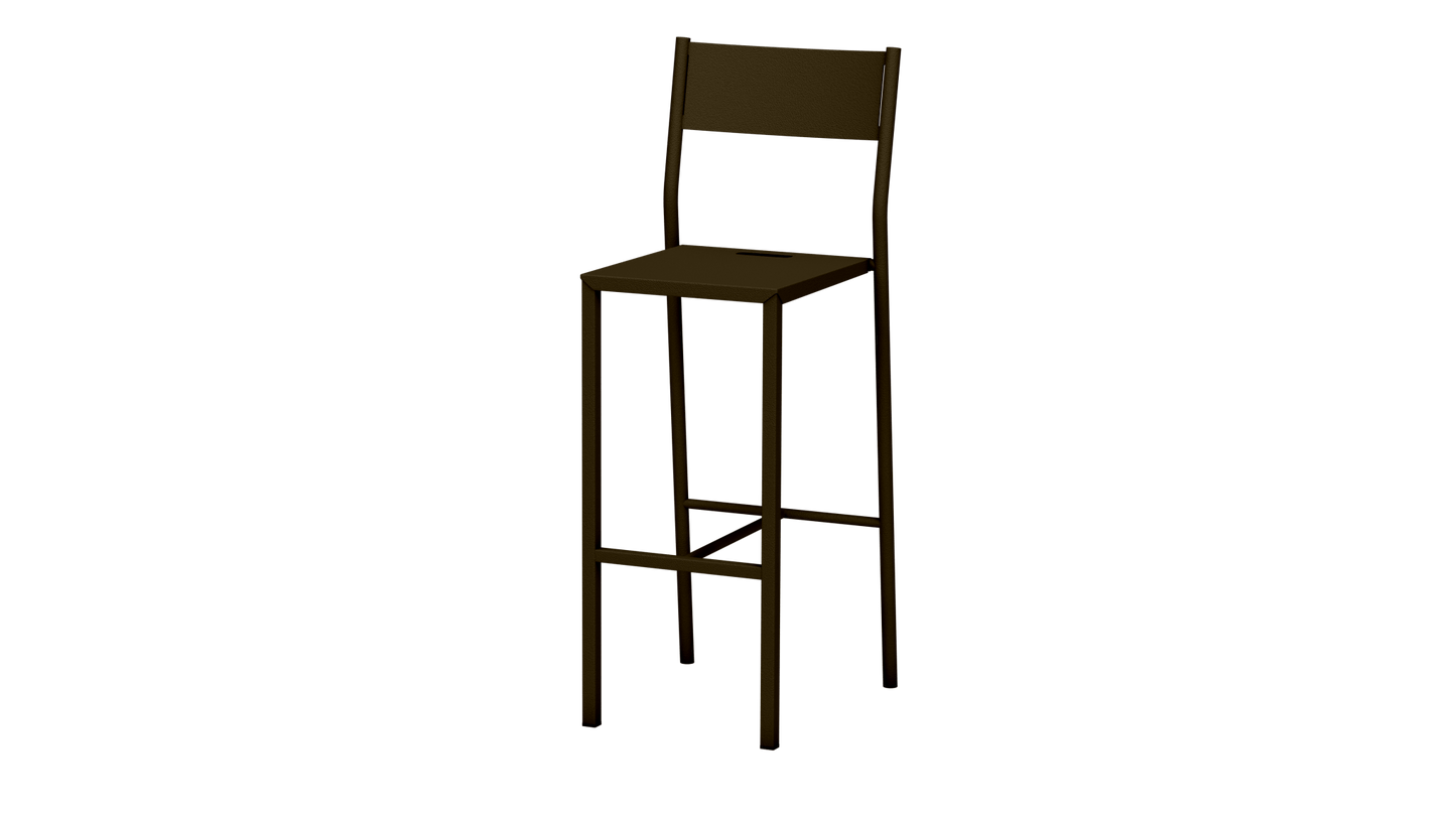 Chaise haute design en aluminium Take - MATIERE GRISE - La Maison MilanaiseBronze 18175cm