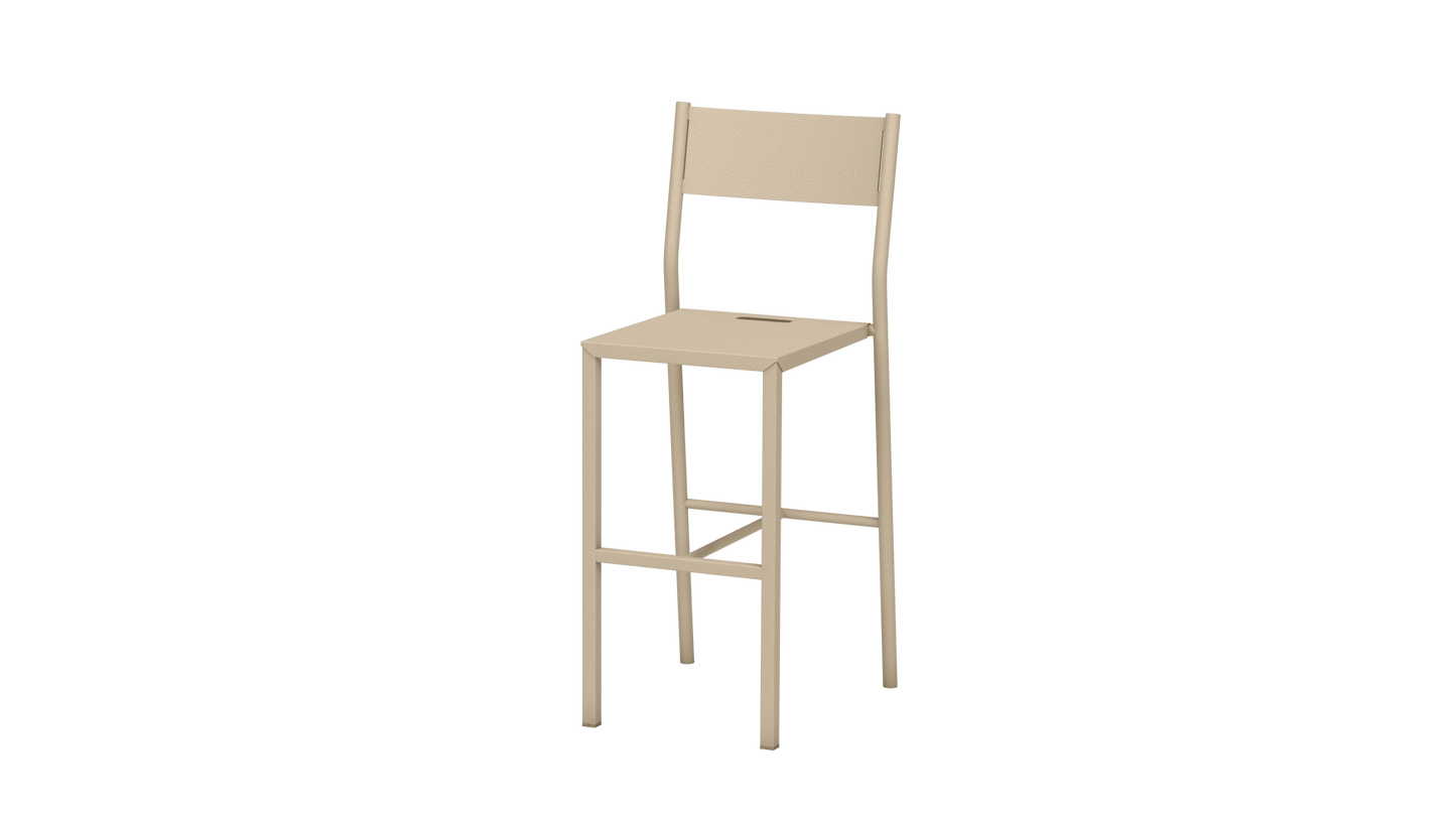Chaise haute design en aluminium Take - MATIERE GRISE - La Maison MilanaiseCHAISETAKE - 12Crème 19065cm
