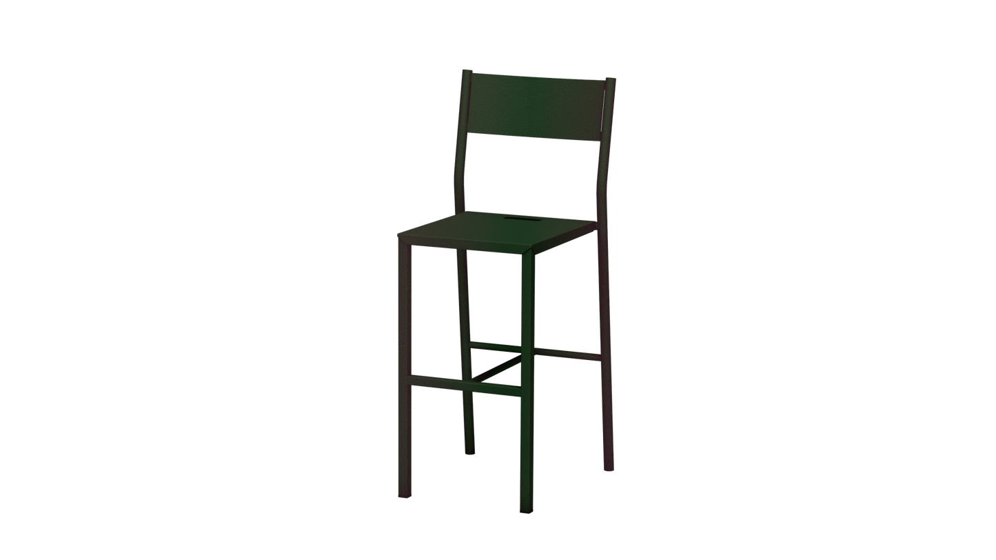 Chaise haute design en aluminium Take - MATIERE GRISE - La Maison MilanaiseCHAISETAKE - 33Jekyll 12365cm