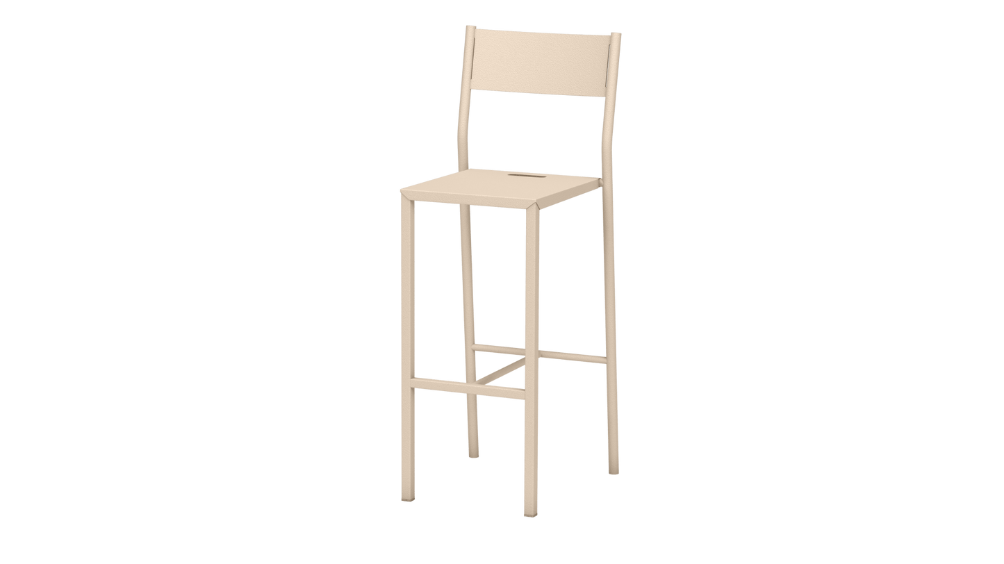 Chaise haute design en aluminium Take - MATIERE GRISE - La Maison MilanaiseEggshell 16175cm