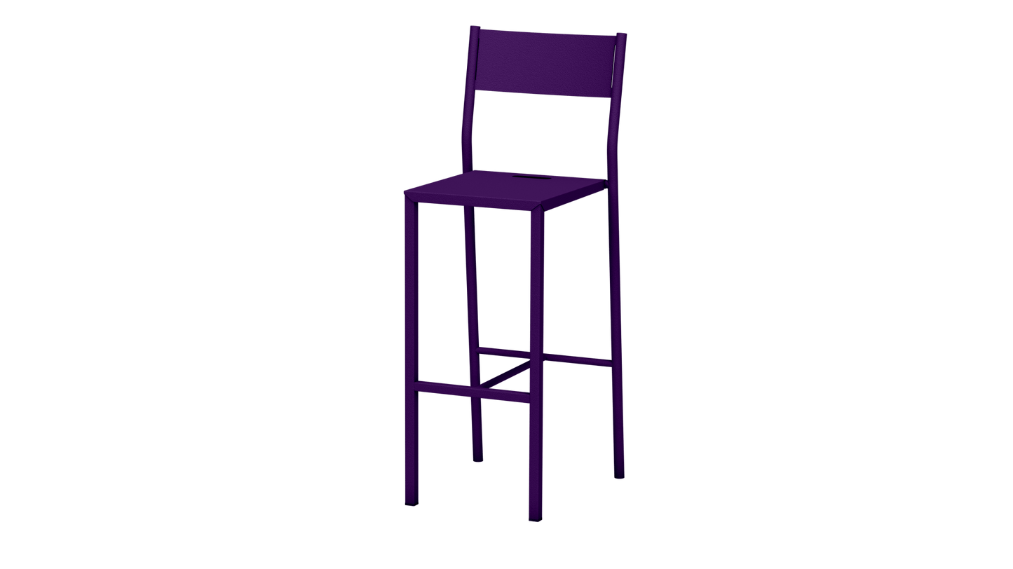 Chaise haute design en aluminium Take - MATIERE GRISE - La Maison MilanaiseUltra Violet 17275cm