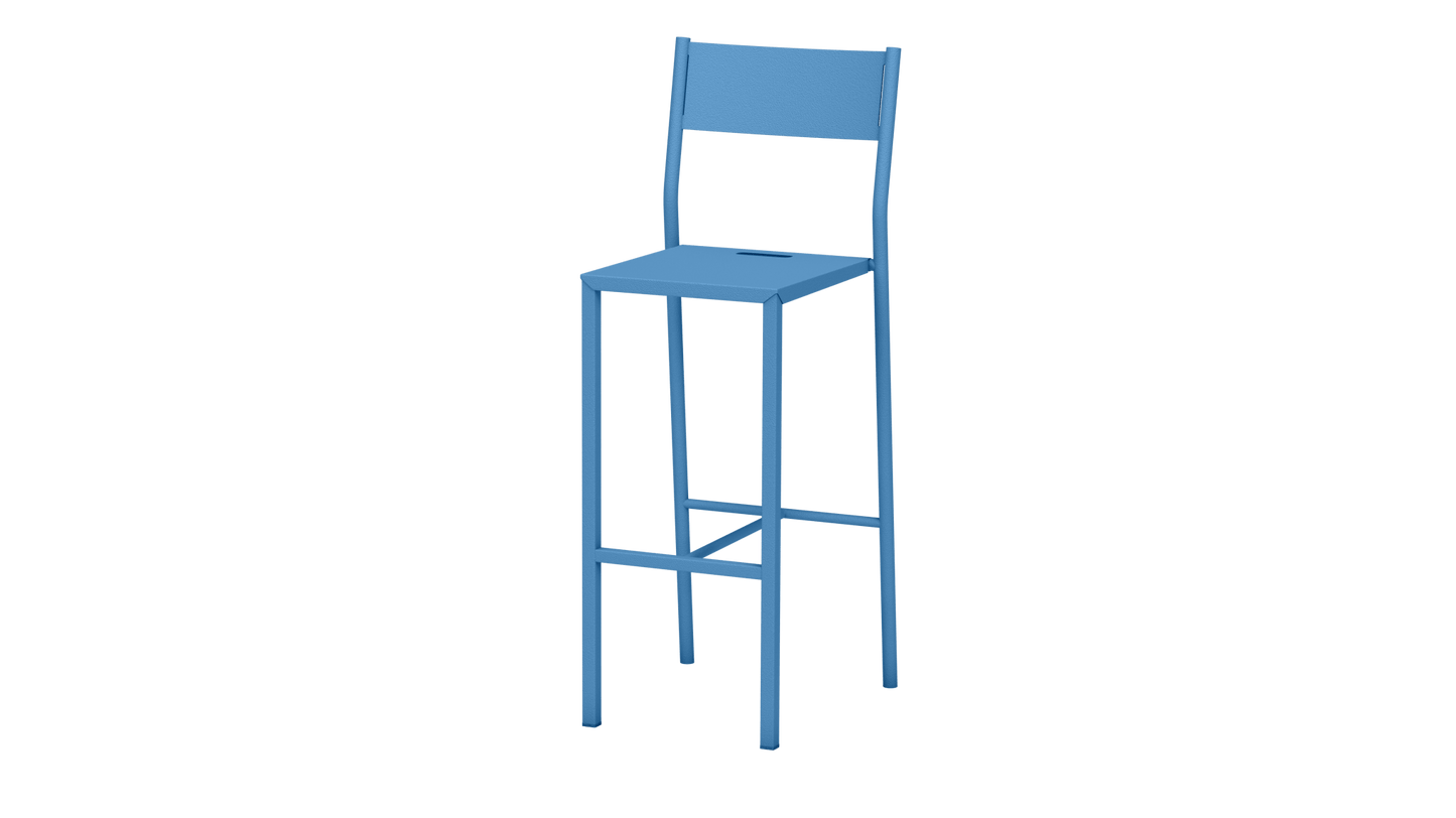 Chaise haute design en aluminium Take - MATIERE GRISE - La Maison MilanaiseAzur 11175cm