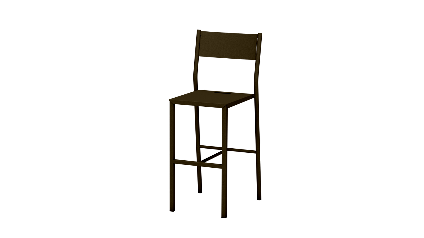 Chaise haute design en aluminium Take - MATIERE GRISE - La Maison MilanaiseCHAISETAKE - 37Bronze 18165cm