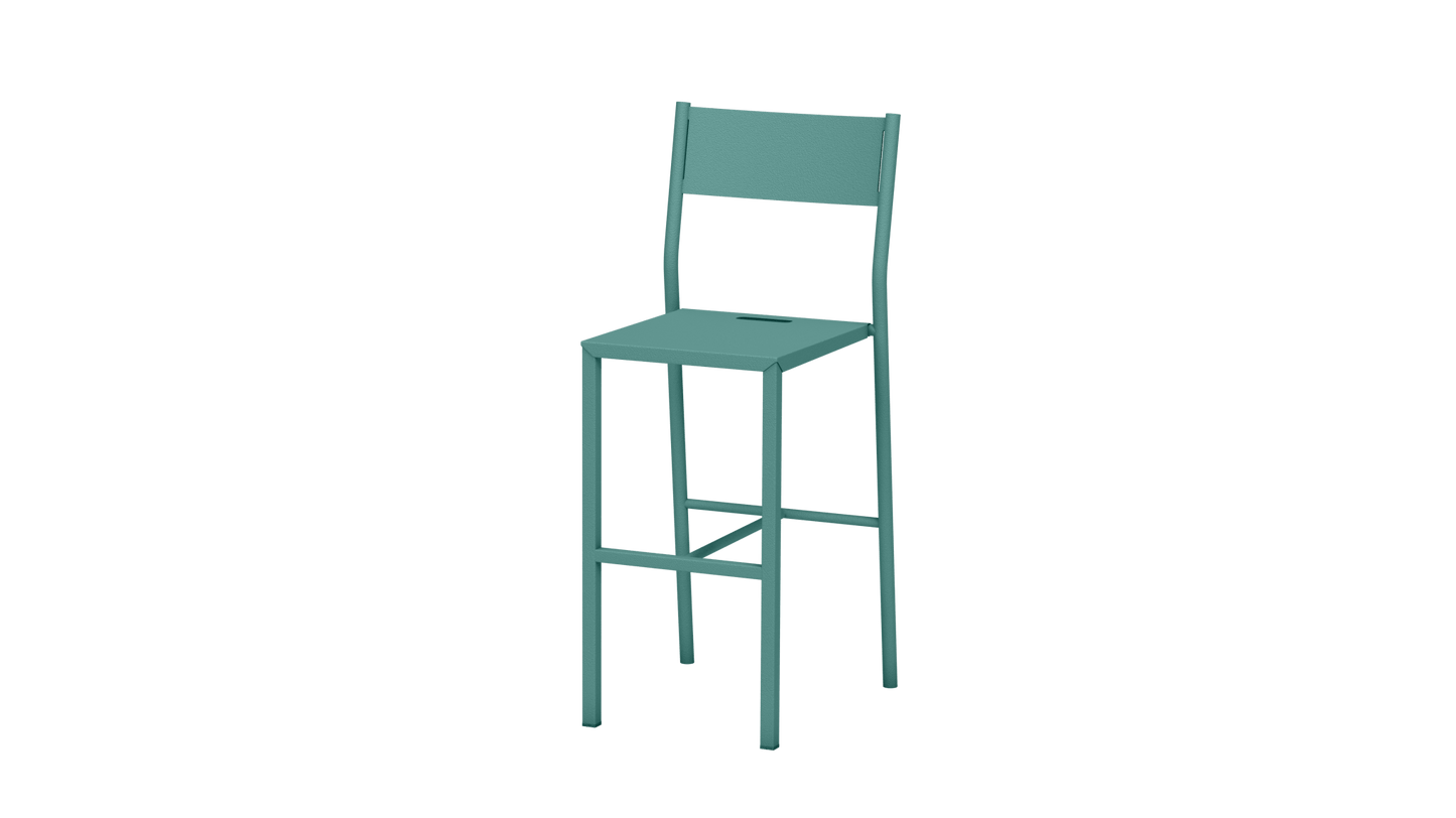 Chaise haute design en aluminium Take - MATIERE GRISE - La Maison MilanaiseCHAISETAKE - 25Celadon 00665cm