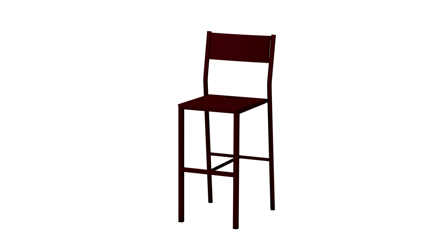 Chaise haute design en aluminium Take - MATIERE GRISE - La Maison MilanaiseCHAISETAKE - 3Bourgogne 15365cm