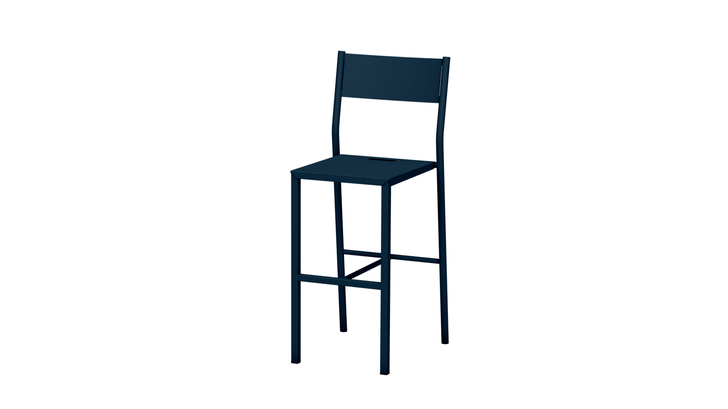 Chaise haute design en aluminium Take - MATIERE GRISE - La Maison MilanaiseCHAISETAKE - 8Denim 00765cm