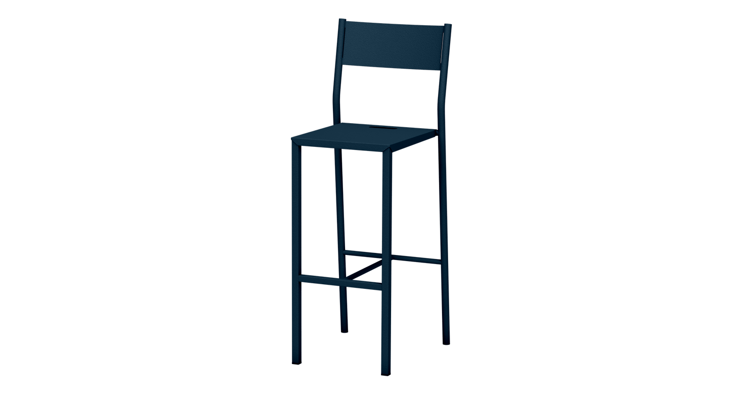 Chaise haute design en aluminium Take - MATIERE GRISE - La Maison MilanaiseDenim 00775cm