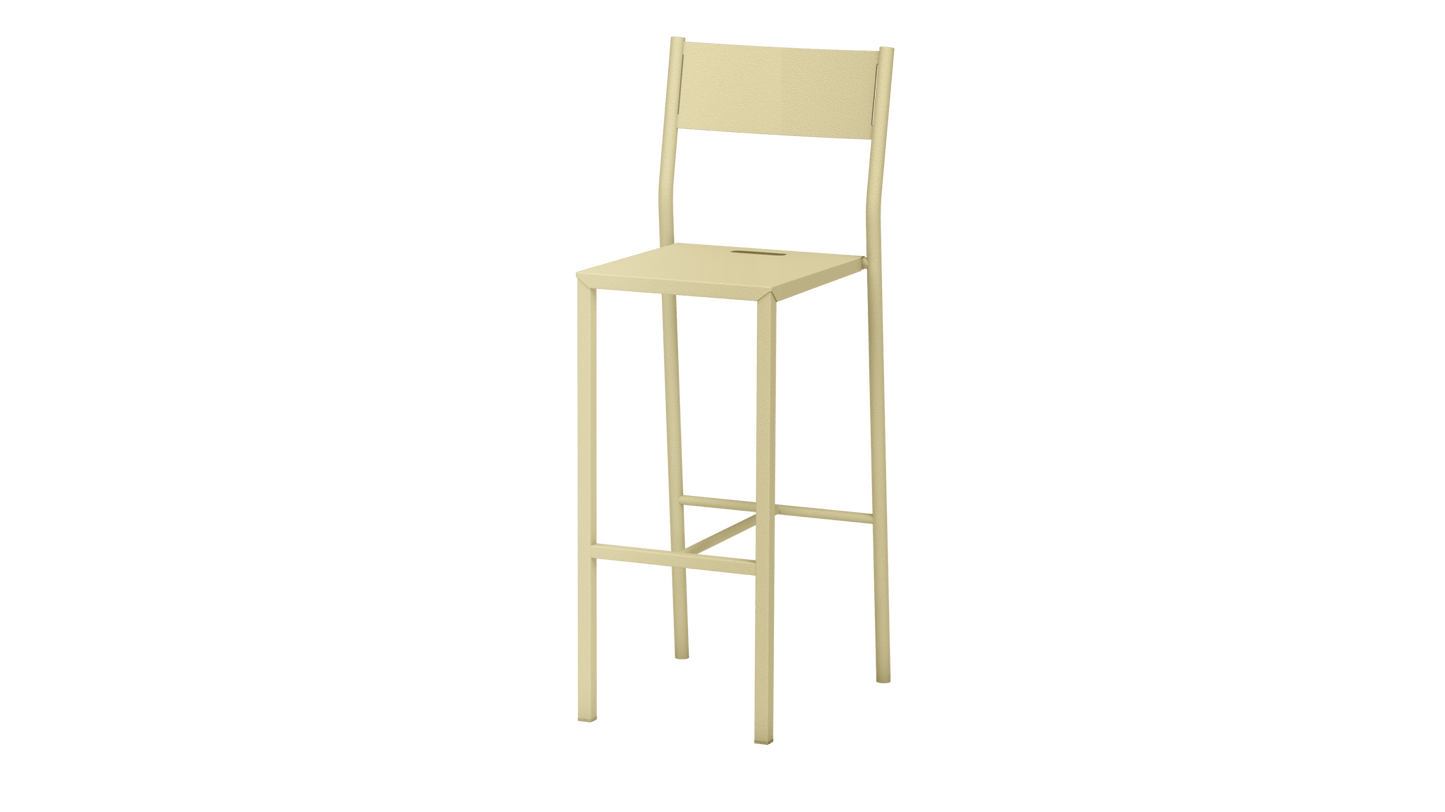 Chaise haute design en aluminium Take - MATIERE GRISE - La Maison MilanaiseChampagne 23175cm