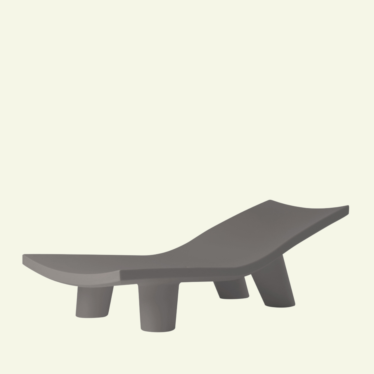 Chaise longue Low Lita – Design iconique par Paola Navone - SLIDE - La Maison MilanaiseGris argileSans