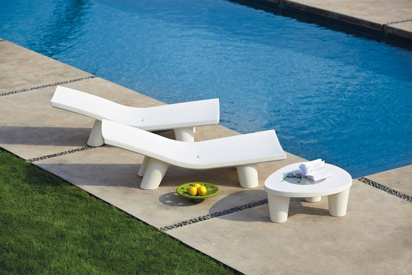 Chaise longue Low Lita – Design iconique par Paola Navone - SLIDE - La Maison MilanaiseJauneSans