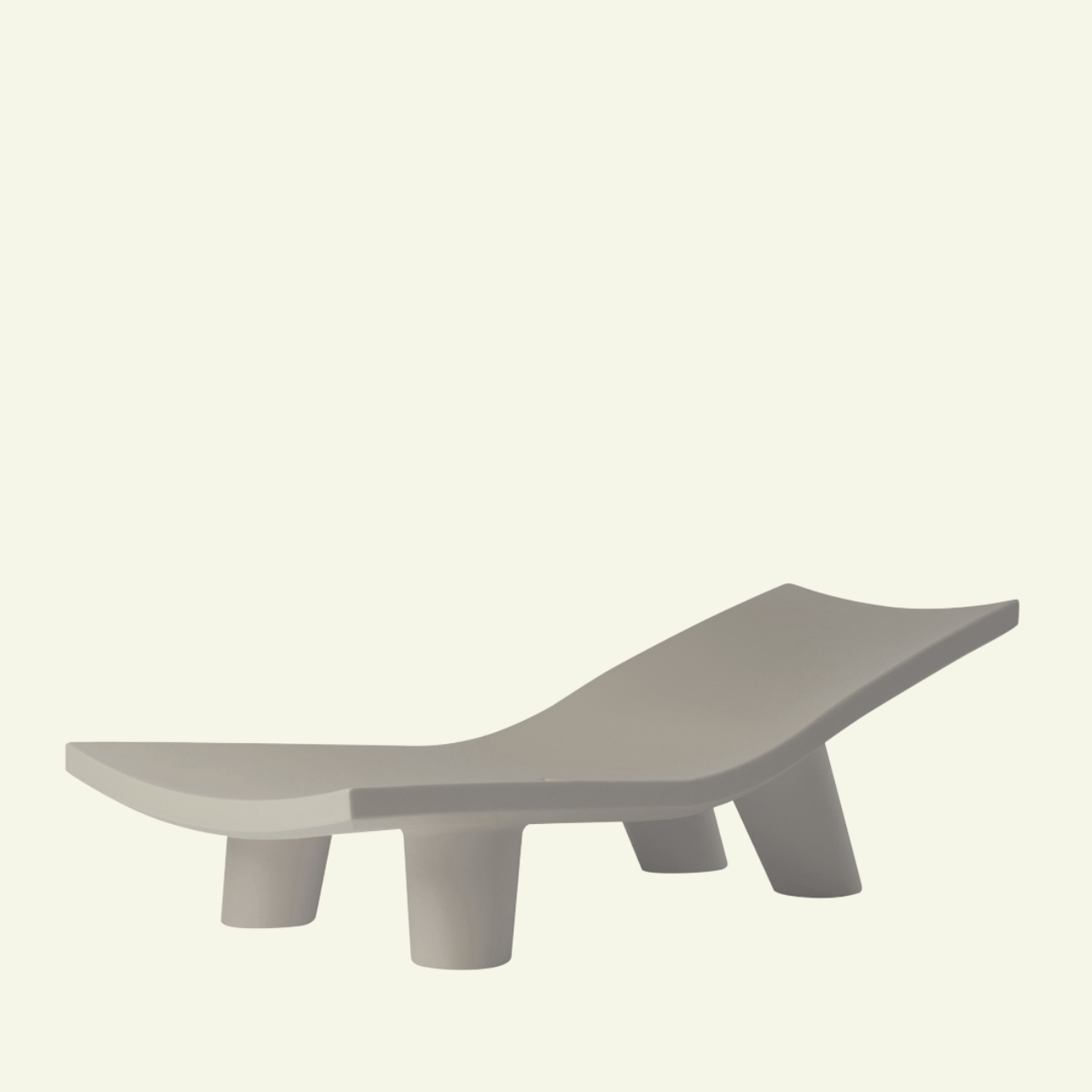 Chaise longue Low Lita – Design iconique par Paola Navone - SLIDE - La Maison MilanaiseGris colombeSans