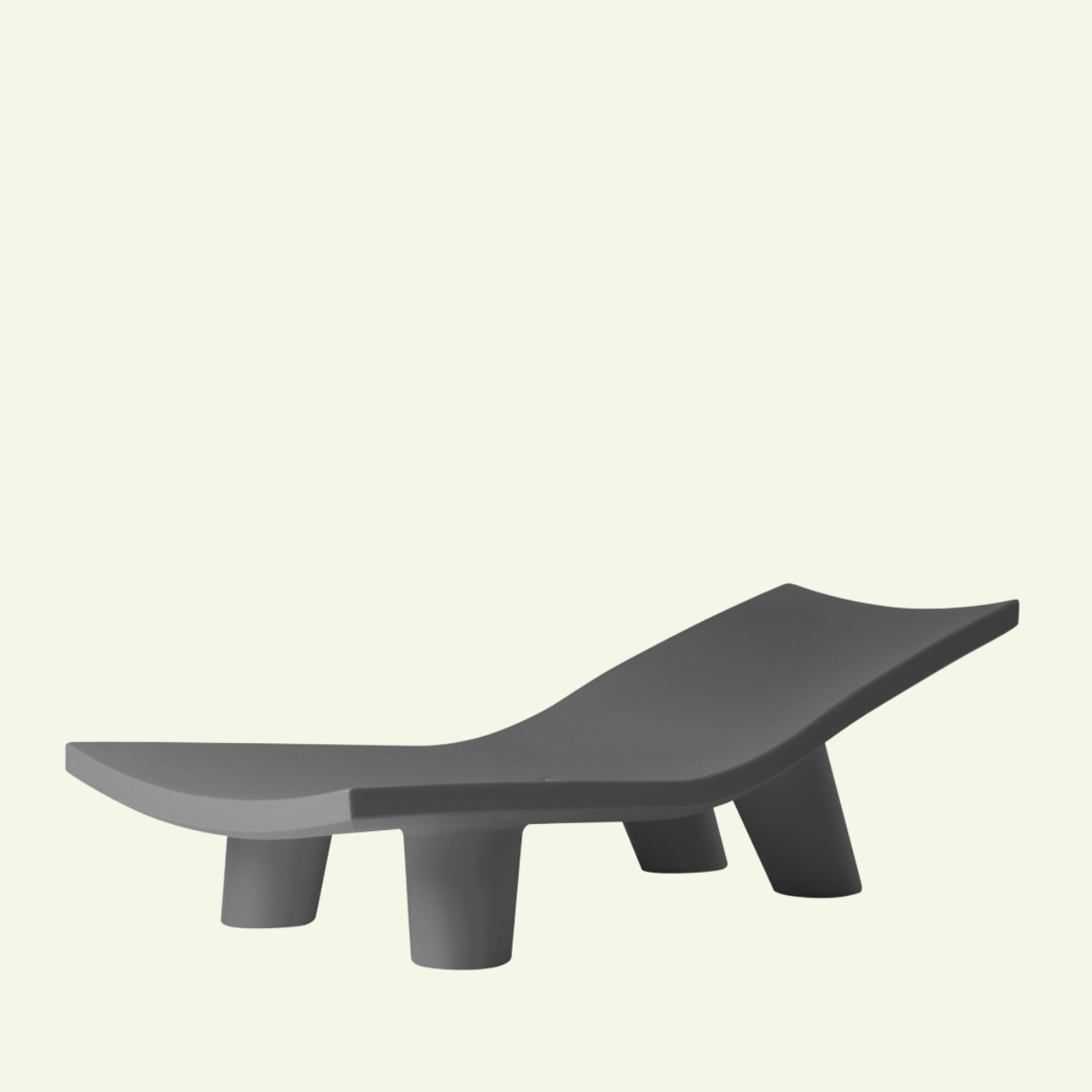 Chaise longue Low Lita – Design iconique par Paola Navone - SLIDE - La Maison MilanaiseGris éléphantSans