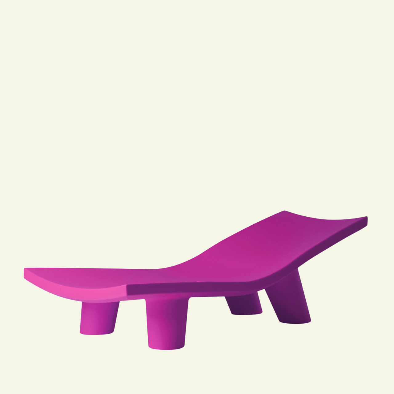 Chaise longue Low Lita – Design iconique par Paola Navone - SLIDE - La Maison MilanaiseFuchsiaSans