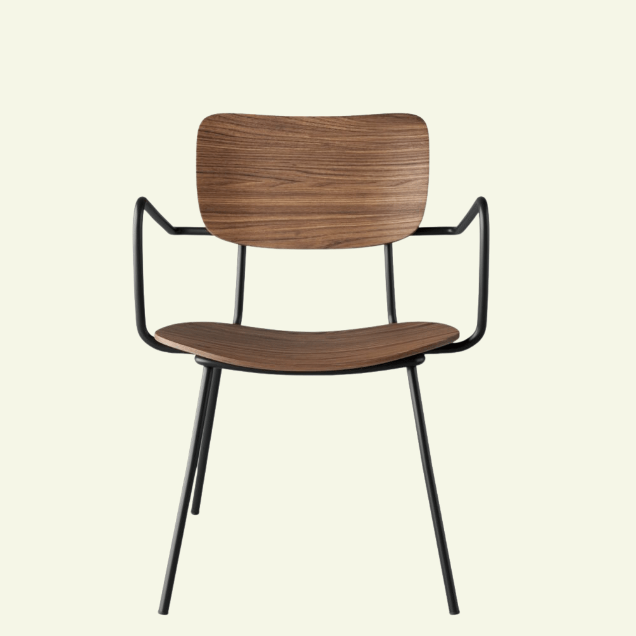 Chaise RÉTRO avec accoudoirs - Design vintage revisité - IMPERIAL LINE - La Maison MilanaiseRETROCHAISEACC - 1NoirArdesia