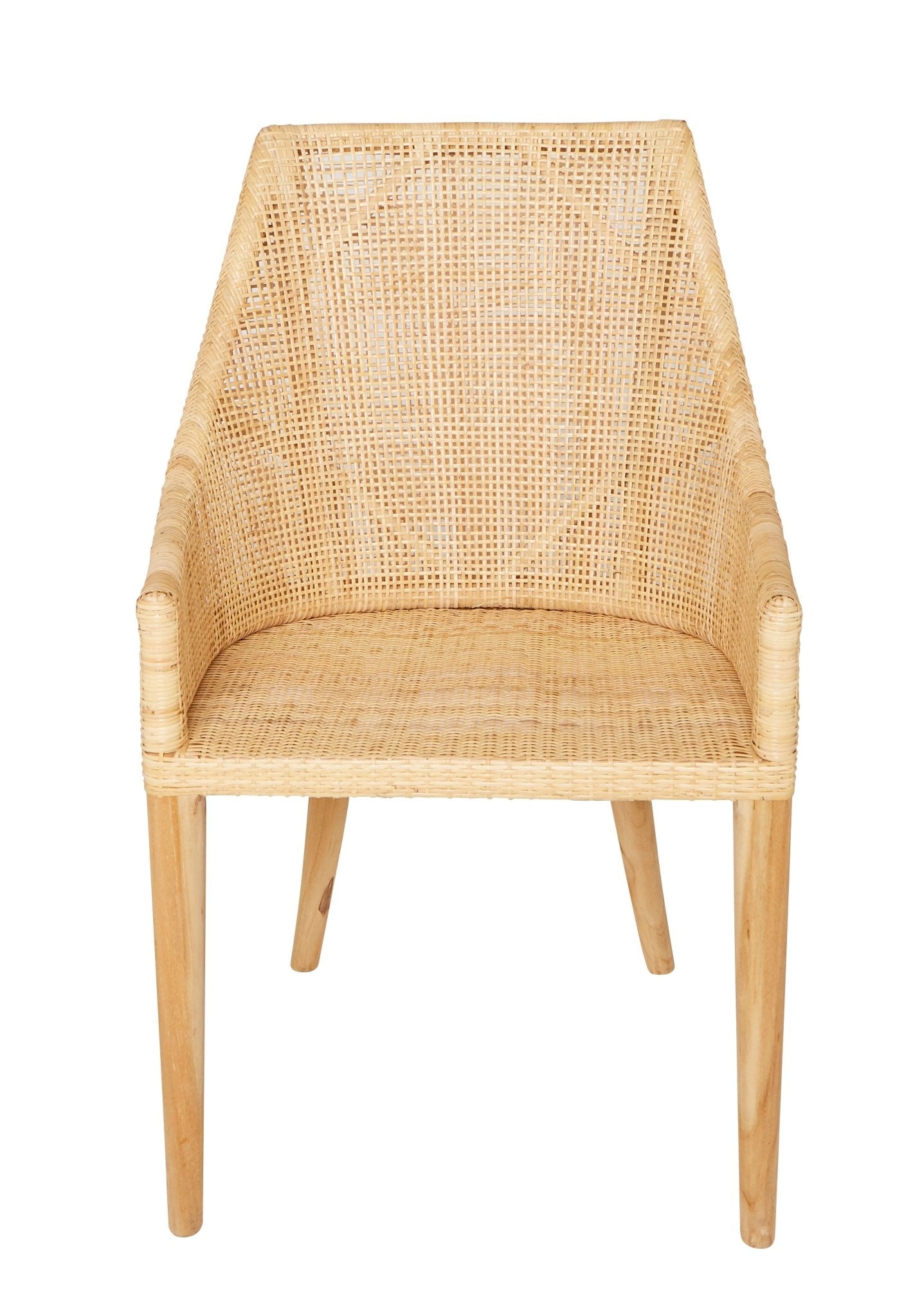 Chaise SAIGON – Élégance du rotin et raffinement naturel - KOK MAISON - La Maison MilanaiseC463/ T596Avec coussin