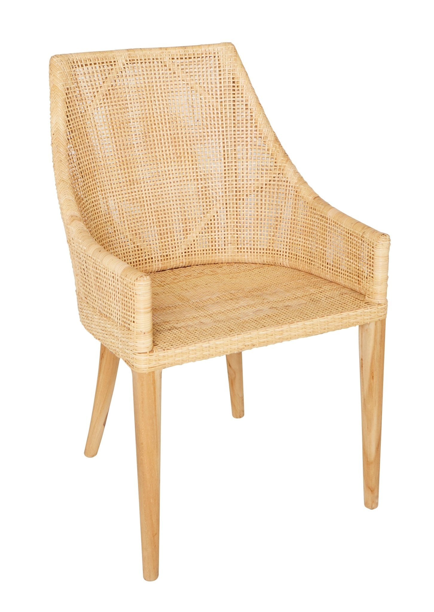 Chaise SAIGON – Élégance du rotin et raffinement naturel - KOK MAISON - La Maison MilanaiseC463/ T596Avec coussin