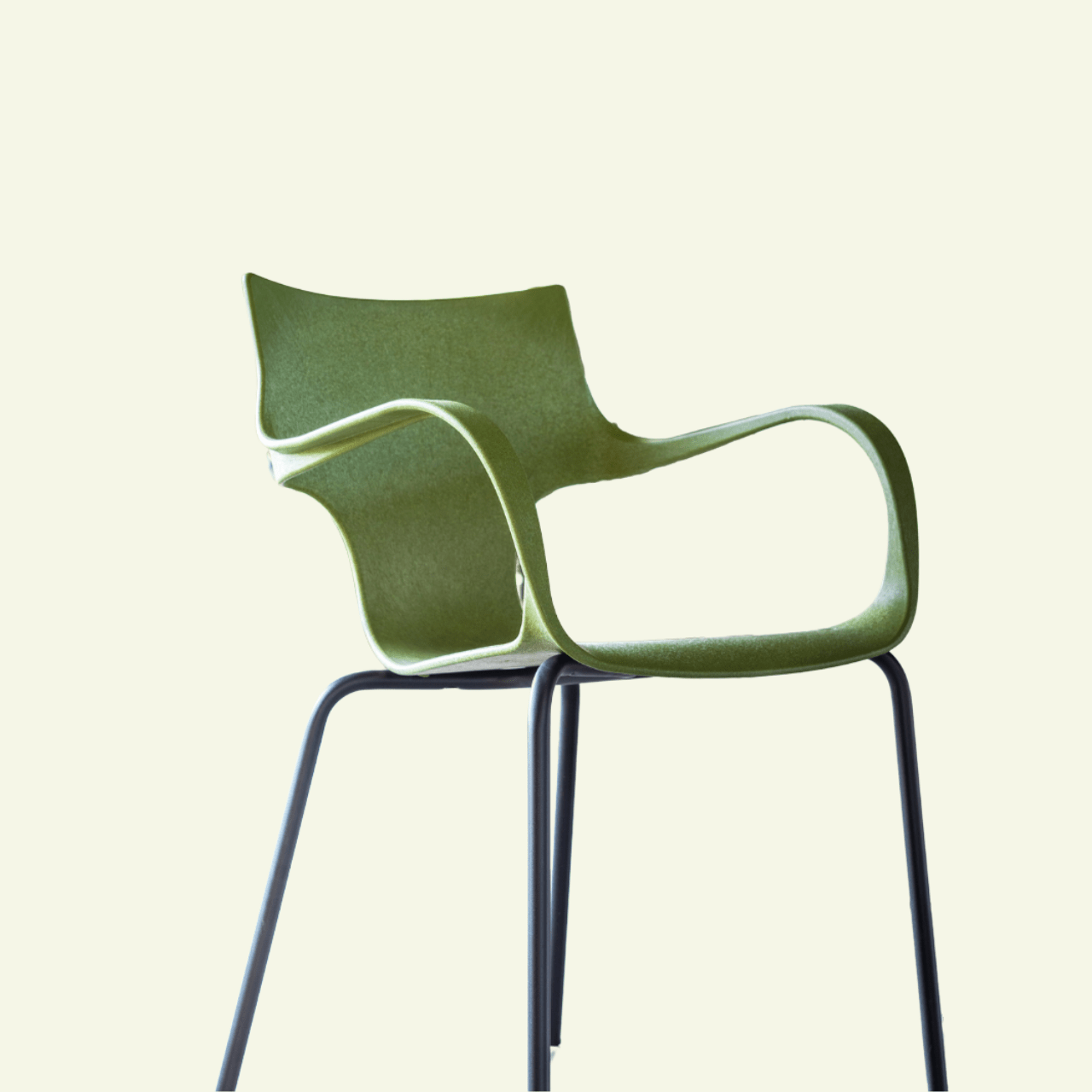 Chaise vert en plastique recyclé et métal Erbi - STILFIBRA - La Maison MilanaiseSTILSS0101699/STILSB2402751Noir