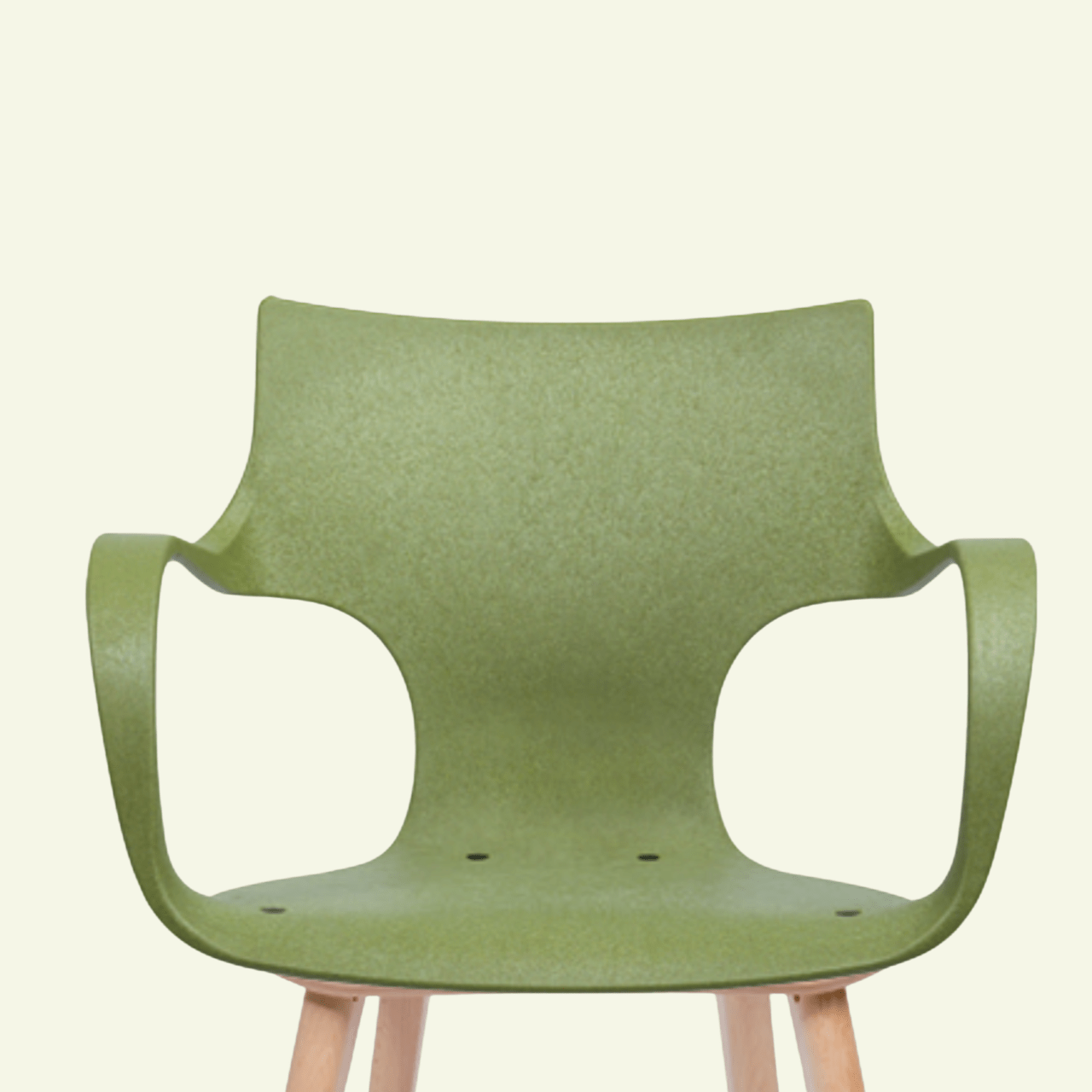 Chaise verte en plastique recyclé et bois Erbi - STILFIBRA - La Maison MilanaiseSTILSS0101699/STILSBM082211