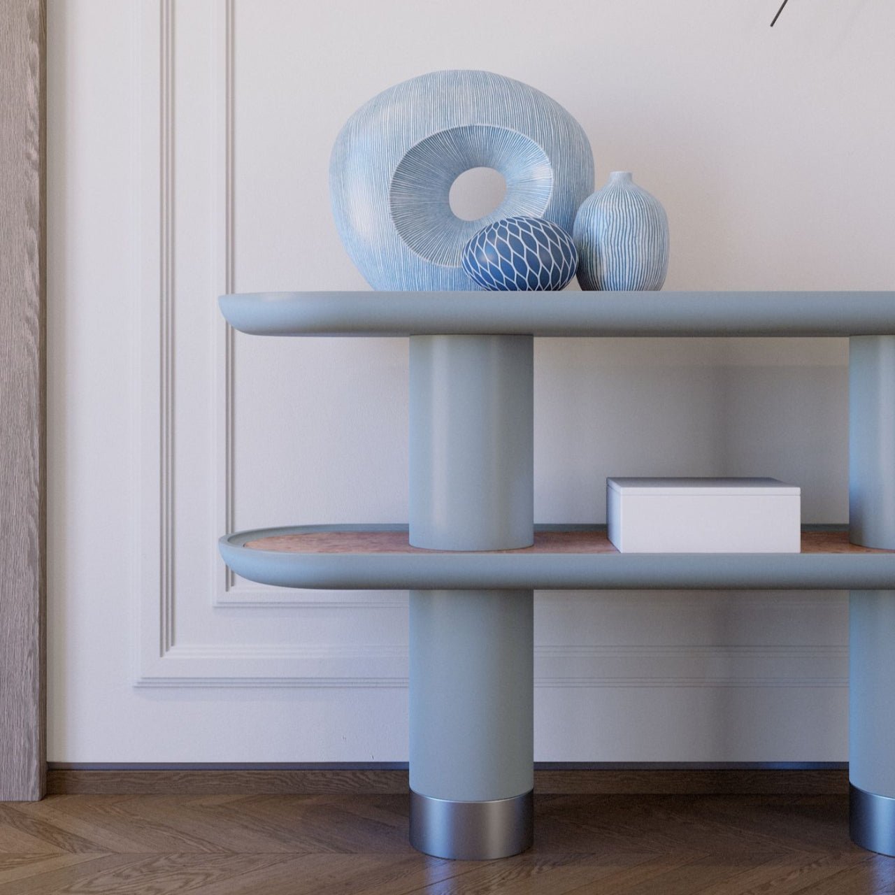 Console MINA 2 – Lignes pures et finitions nobles pour entrée sculpturale - ULTRA MOBILI - La Maison MilanaiseMN2.150