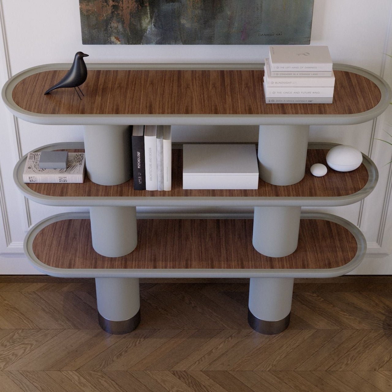 Console MINA 3 – Bibliothèque basse au design modulaire et personnalisable - ULTRA MOBILI - La Maison MilanaiseMN3.150