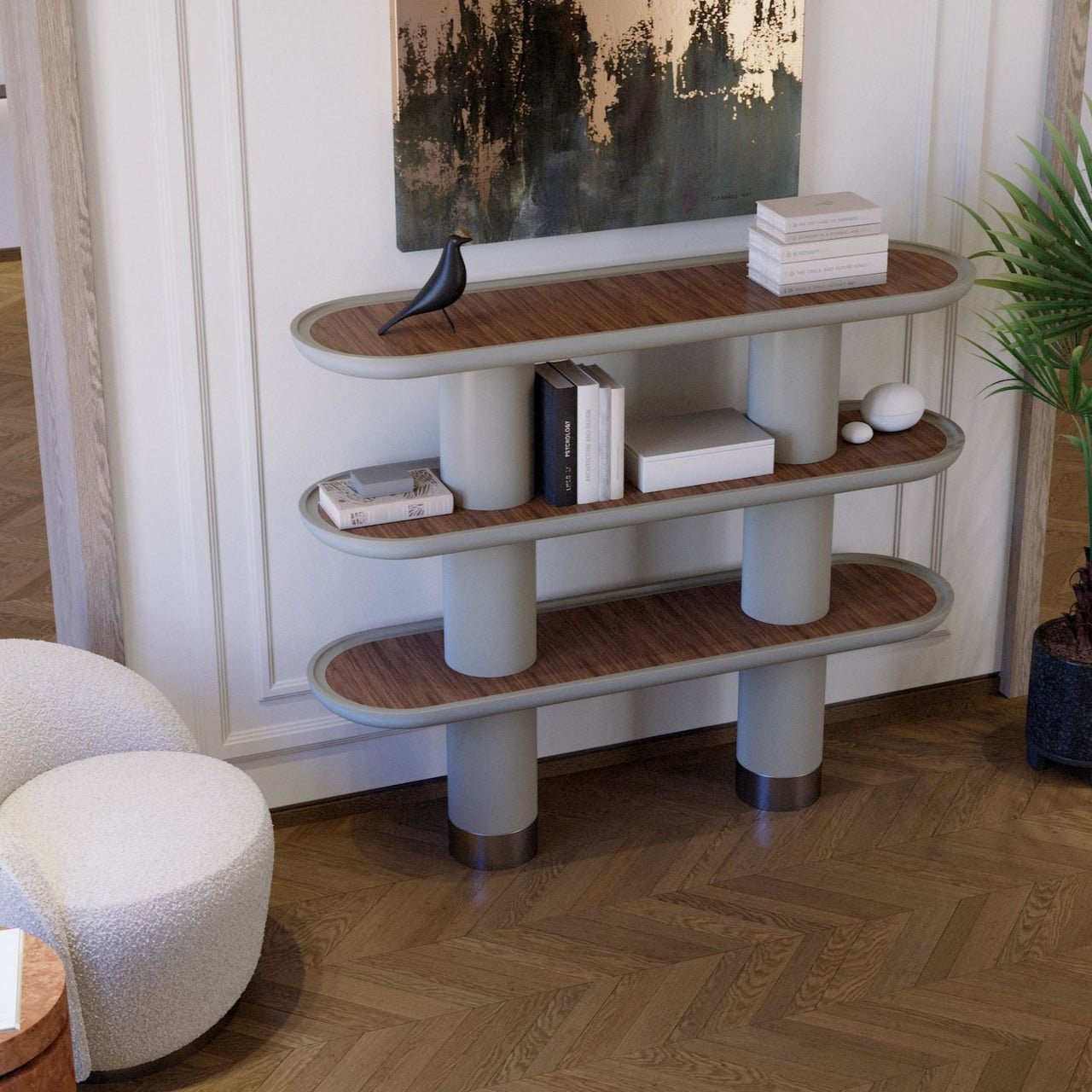 Console MINA 3 – Bibliothèque basse au design modulaire et personnalisable - ULTRA MOBILI - La Maison MilanaiseMN3.150