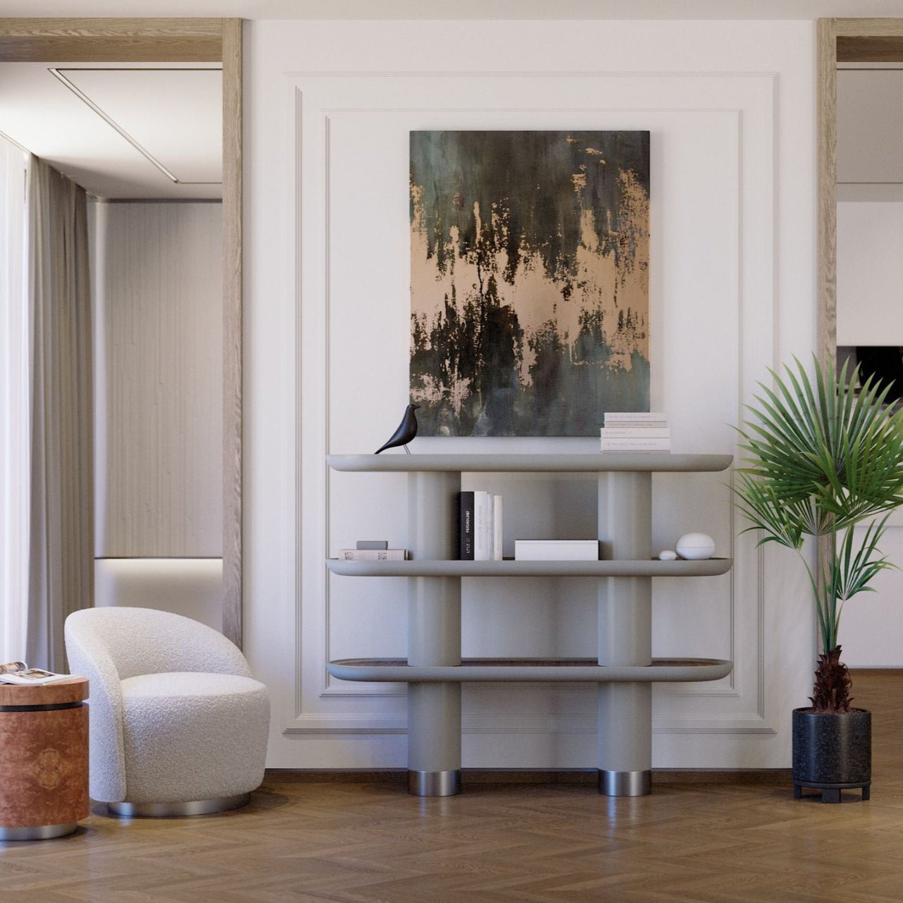 Console MINA 3 – Bibliothèque basse au design modulaire et personnalisable - ULTRA MOBILI - La Maison MilanaiseMN3.150
