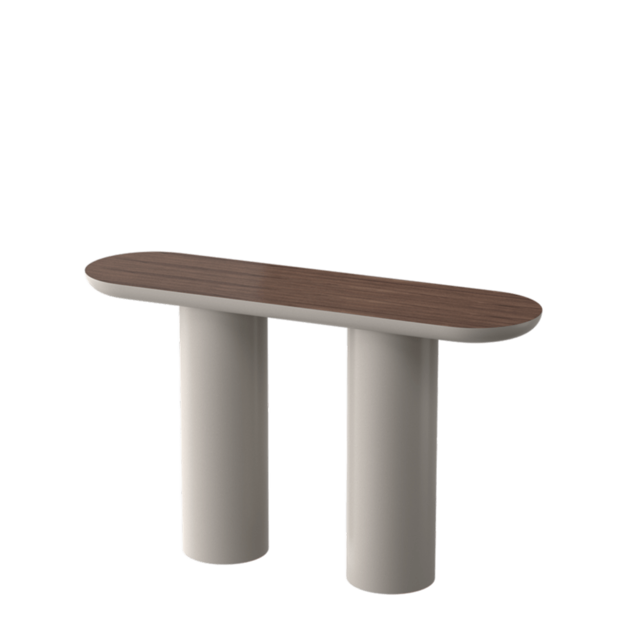 Console ovale design laqué et plateau noyer EVA - ULTRA MOBILI - La Maison MilanaiseCEV150