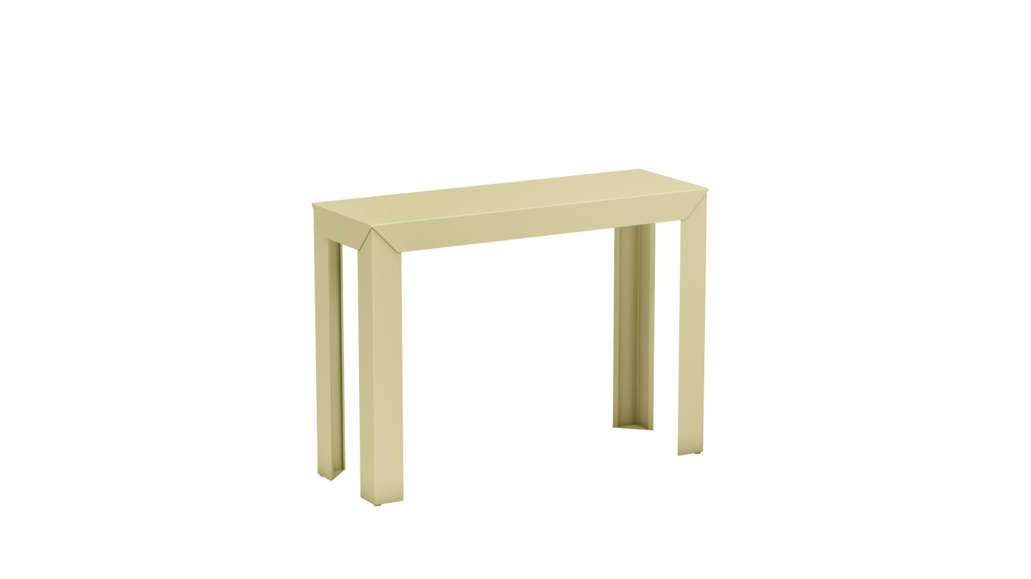 Console rectangulaire en aluminium 103cm Zef - MATIERE GRISE - La Maison MilanaiseChampagne 231Droits