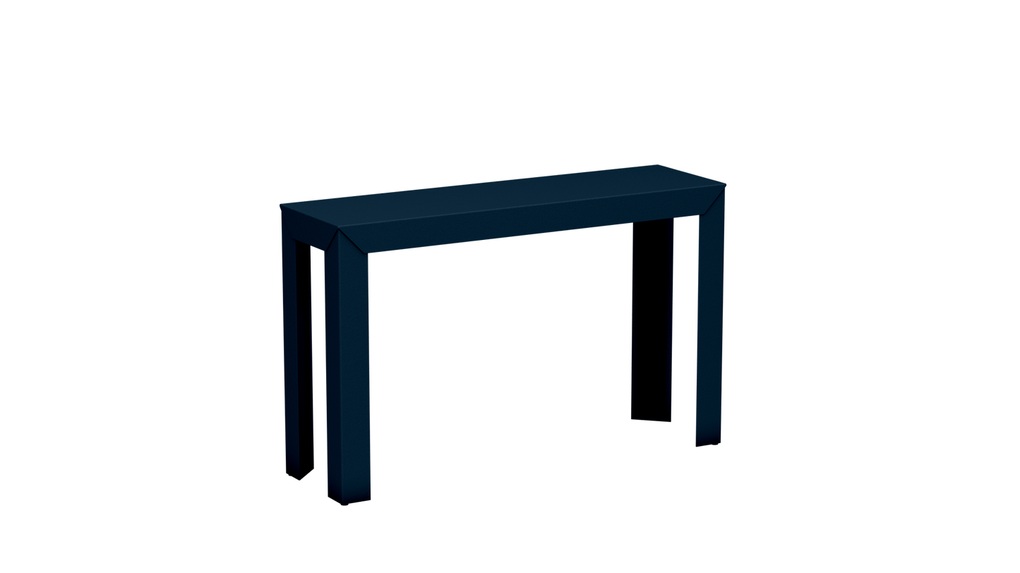 Console rectangulaire en aluminium 120cm Zef - MATIERE GRISE - La Maison MilanaiseDenim 007Droits