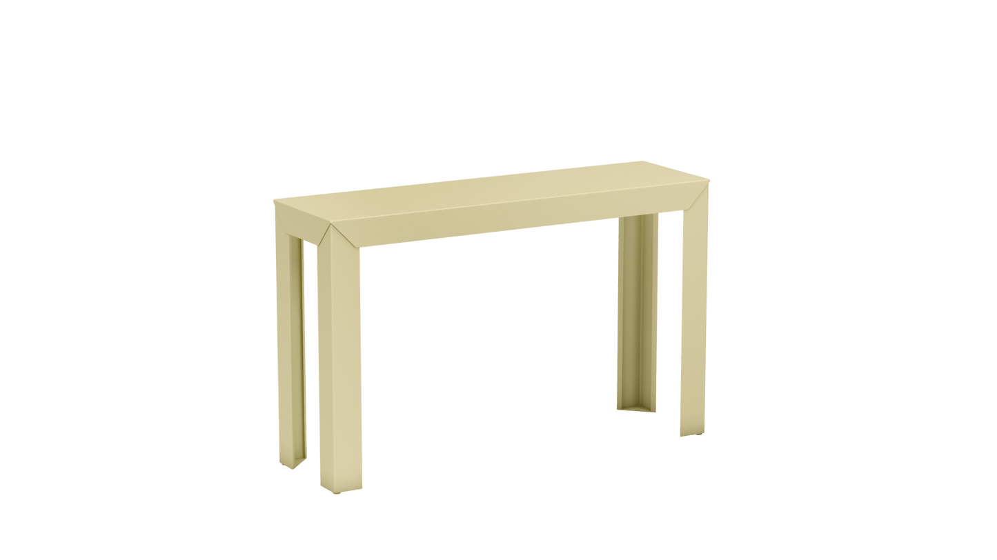 Console rectangulaire en aluminium 120cm Zef - MATIERE GRISE - La Maison MilanaiseChampagne 231Droits