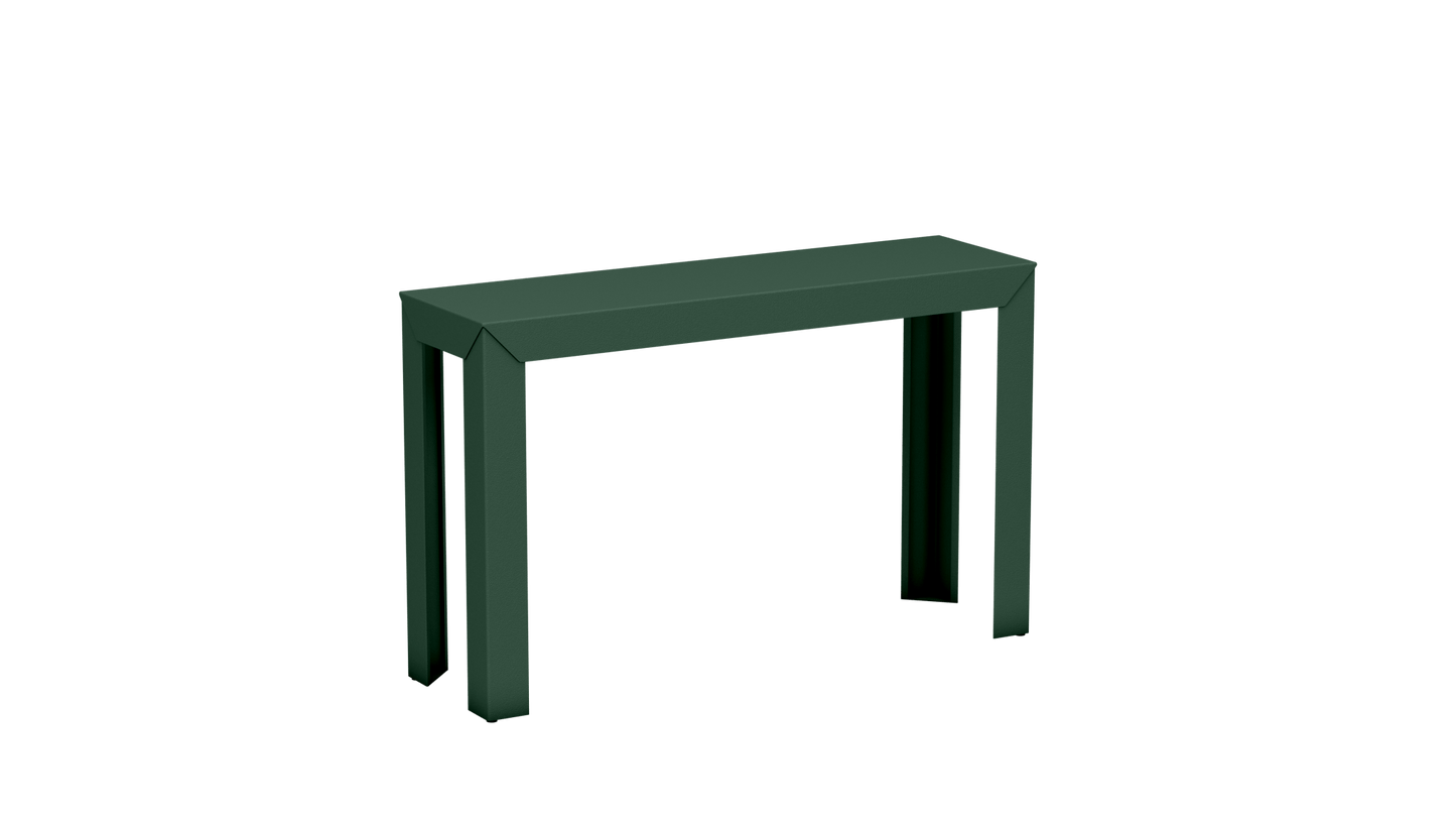 Console rectangulaire en aluminium 120cm Zef - MATIERE GRISE - La Maison MilanaiseOlive 121Droits