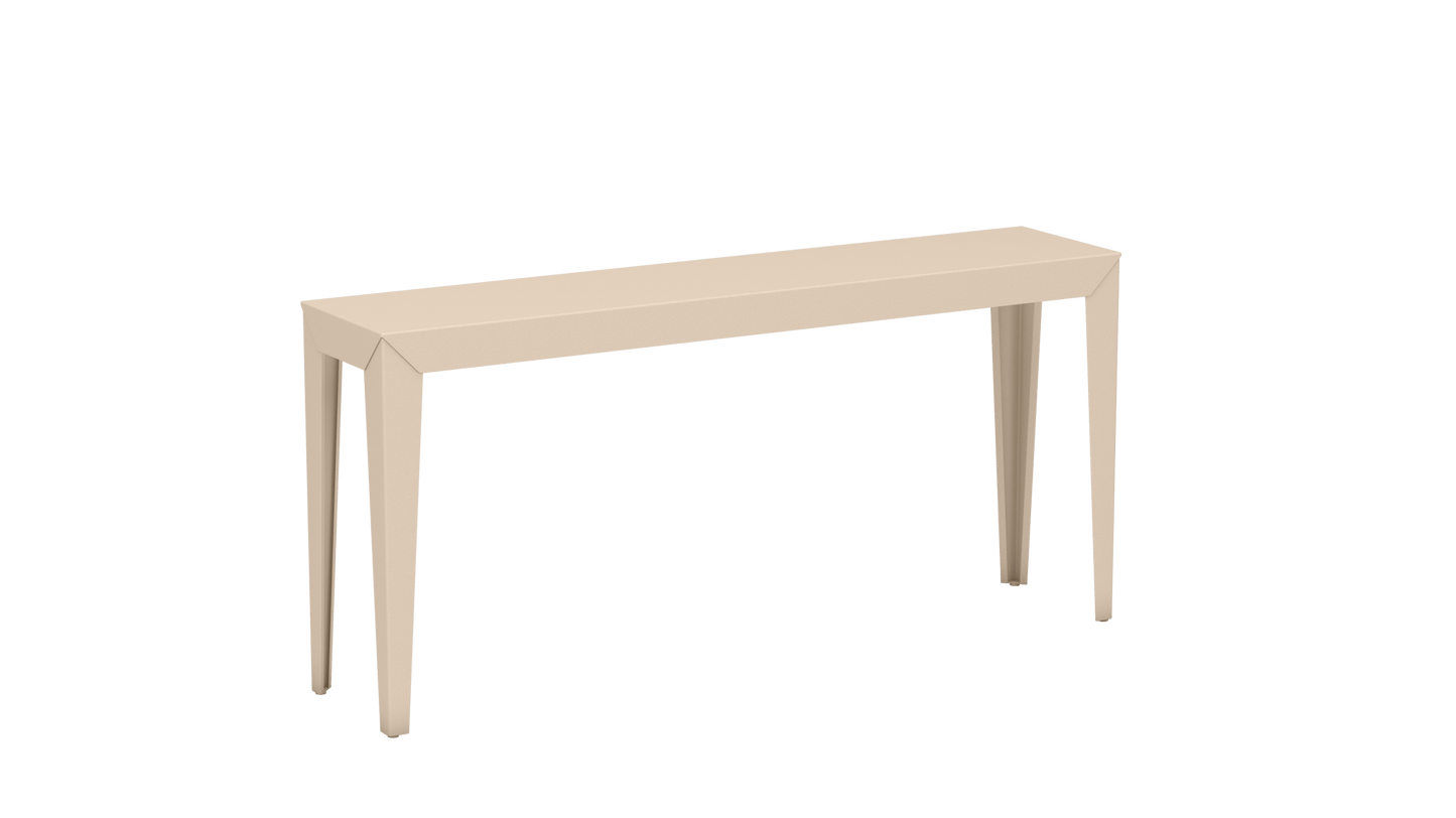 Console rectangulaire en aluminium 160cm Zef - MATIERE GRISE - La Maison MilanaiseEggshell 161Fuselés